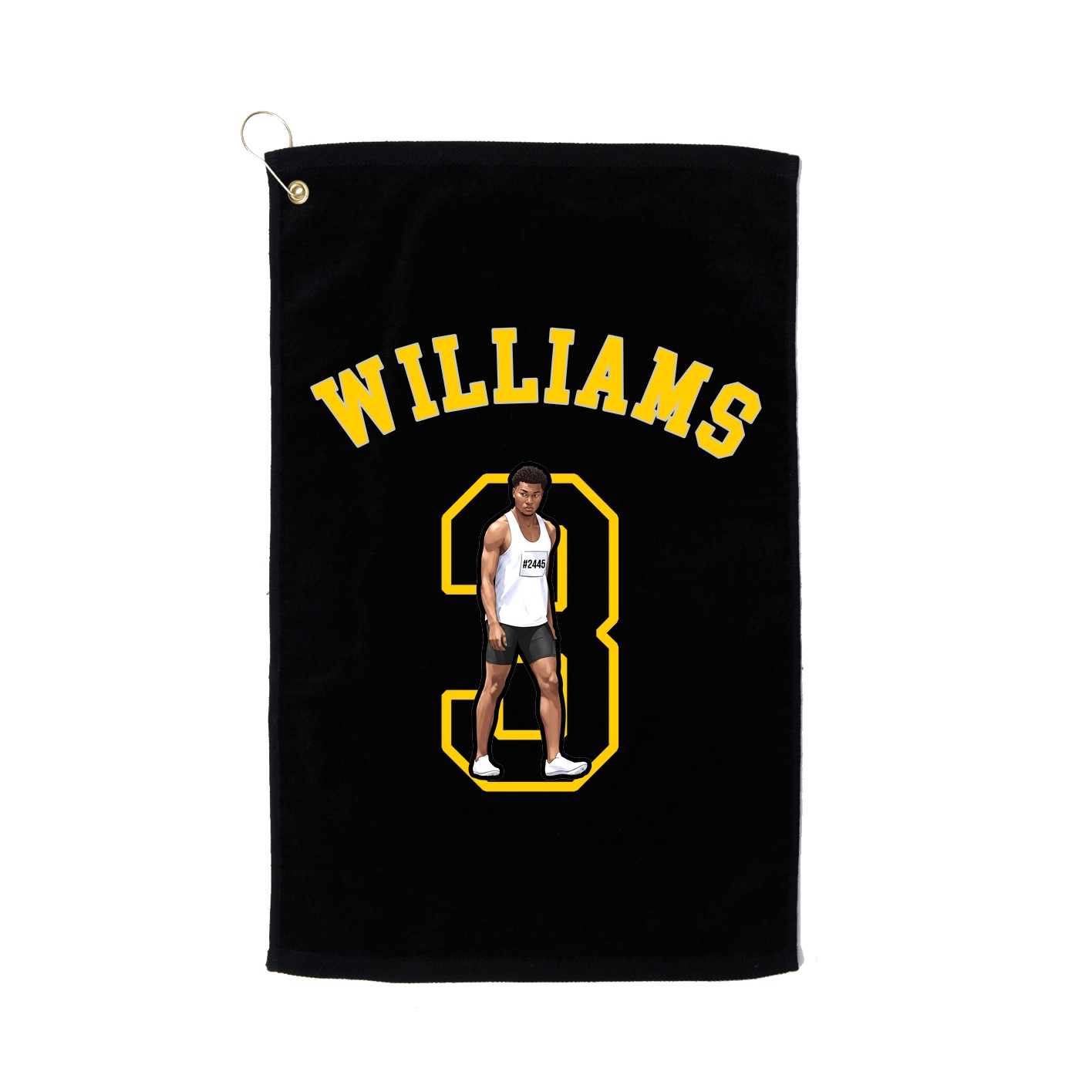 Golf Towel — Shirsey Arch in Black