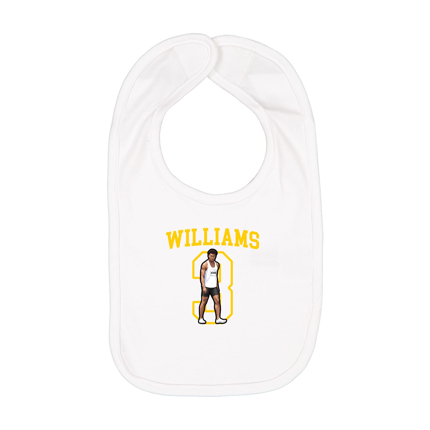 Infant Bib — Shirsey in White