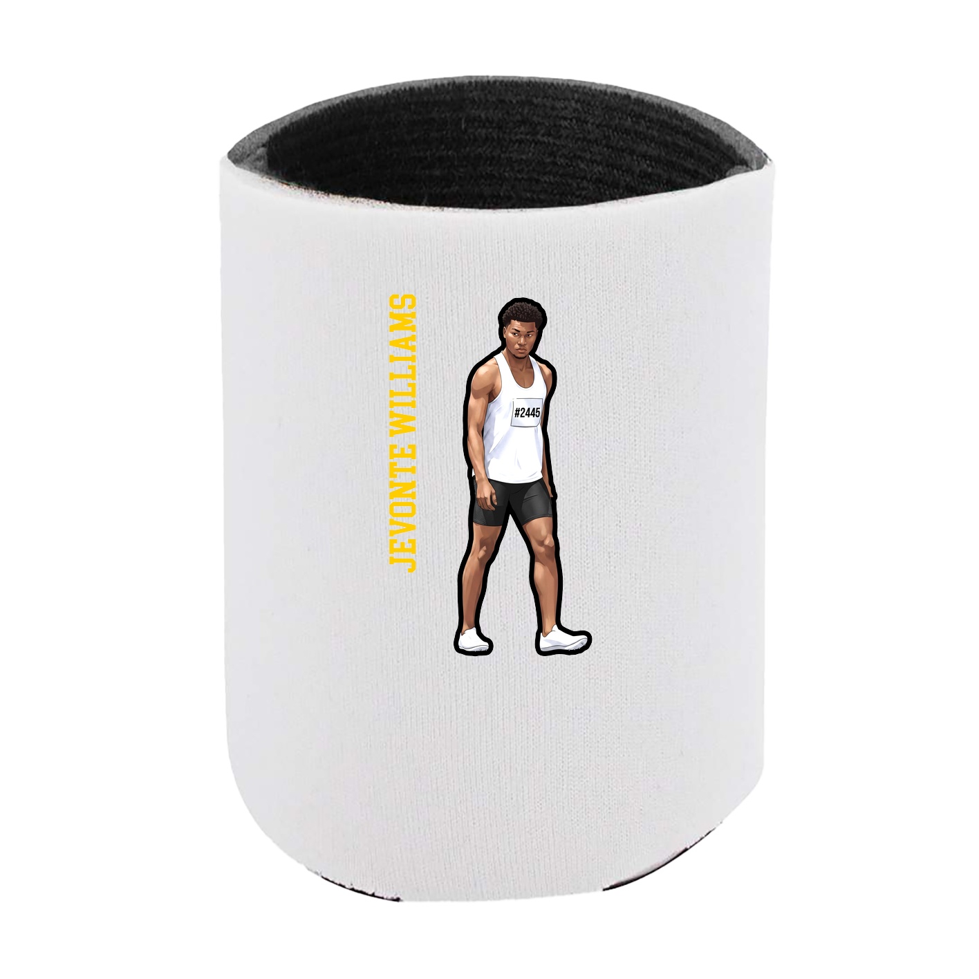 Can Holder — Name Vertical in White