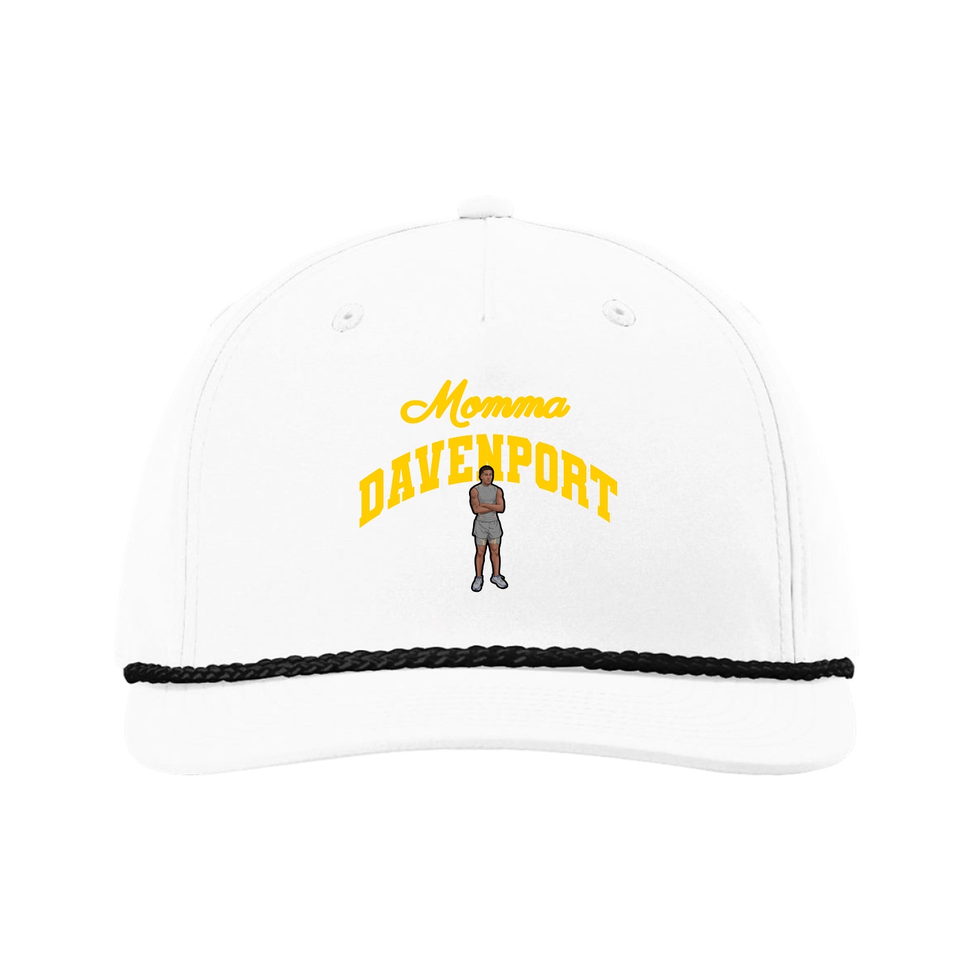 Five-Panel Classic Rope Cap — Mothers Day Arch in White