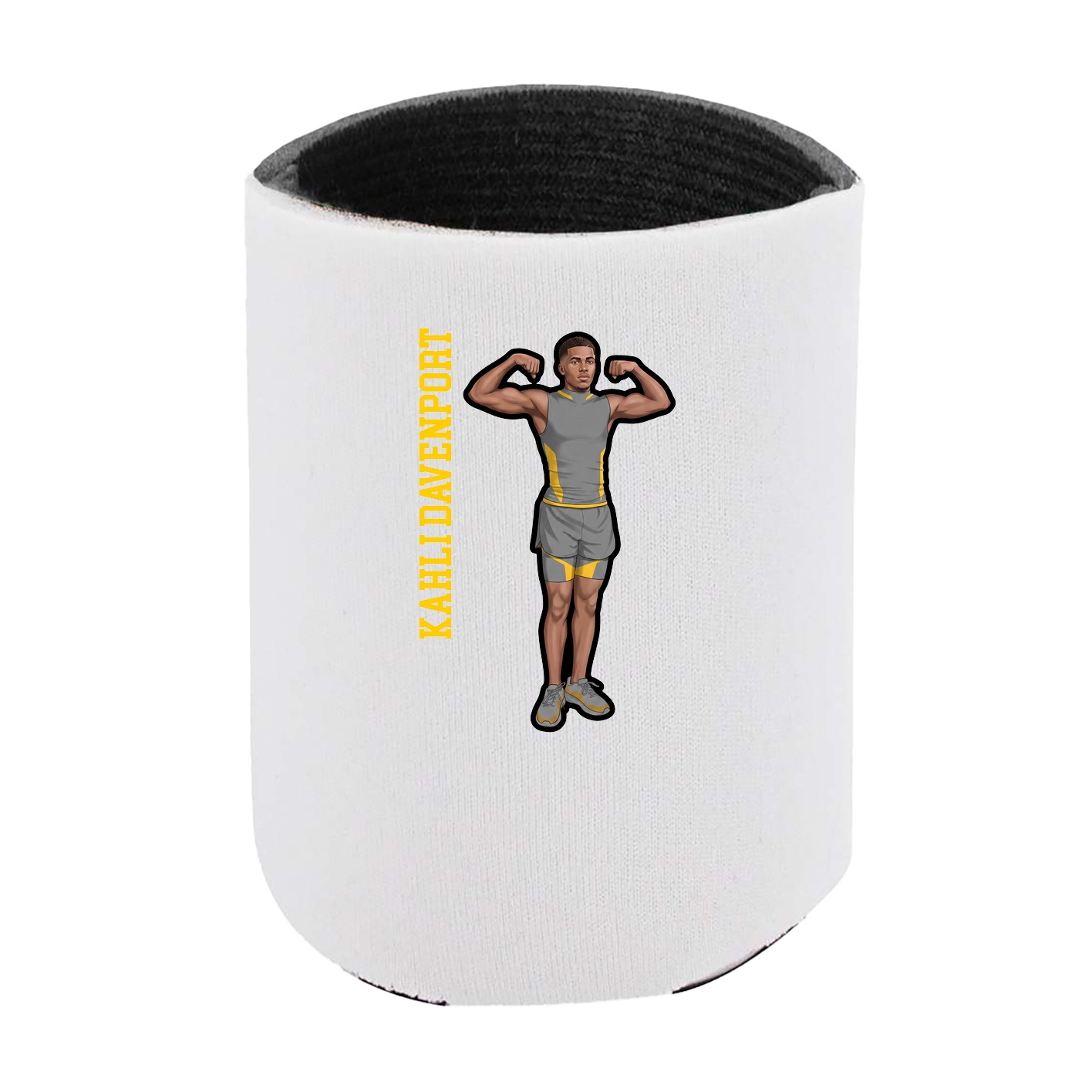 Can Holder — Name Vertical in White