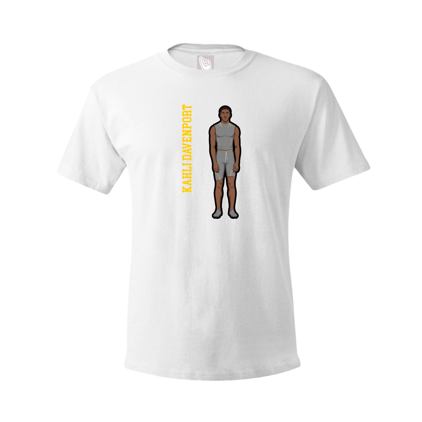 Tee — Name Vertical in White