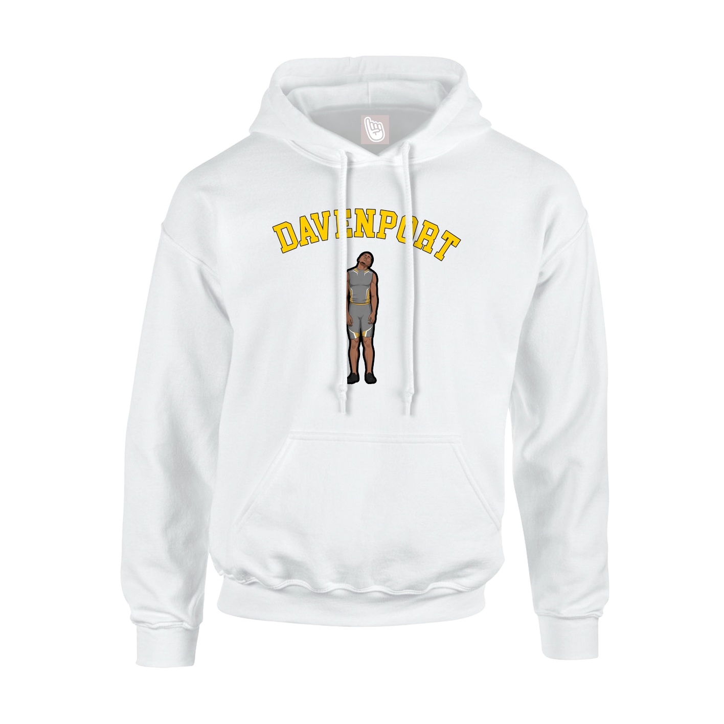 Youth Hoodie — Shirsey Arch in White