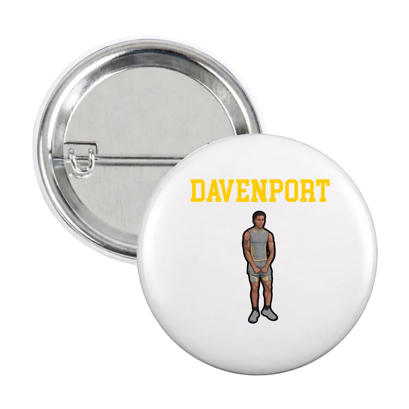 Game Day Button — Shirsey in White
