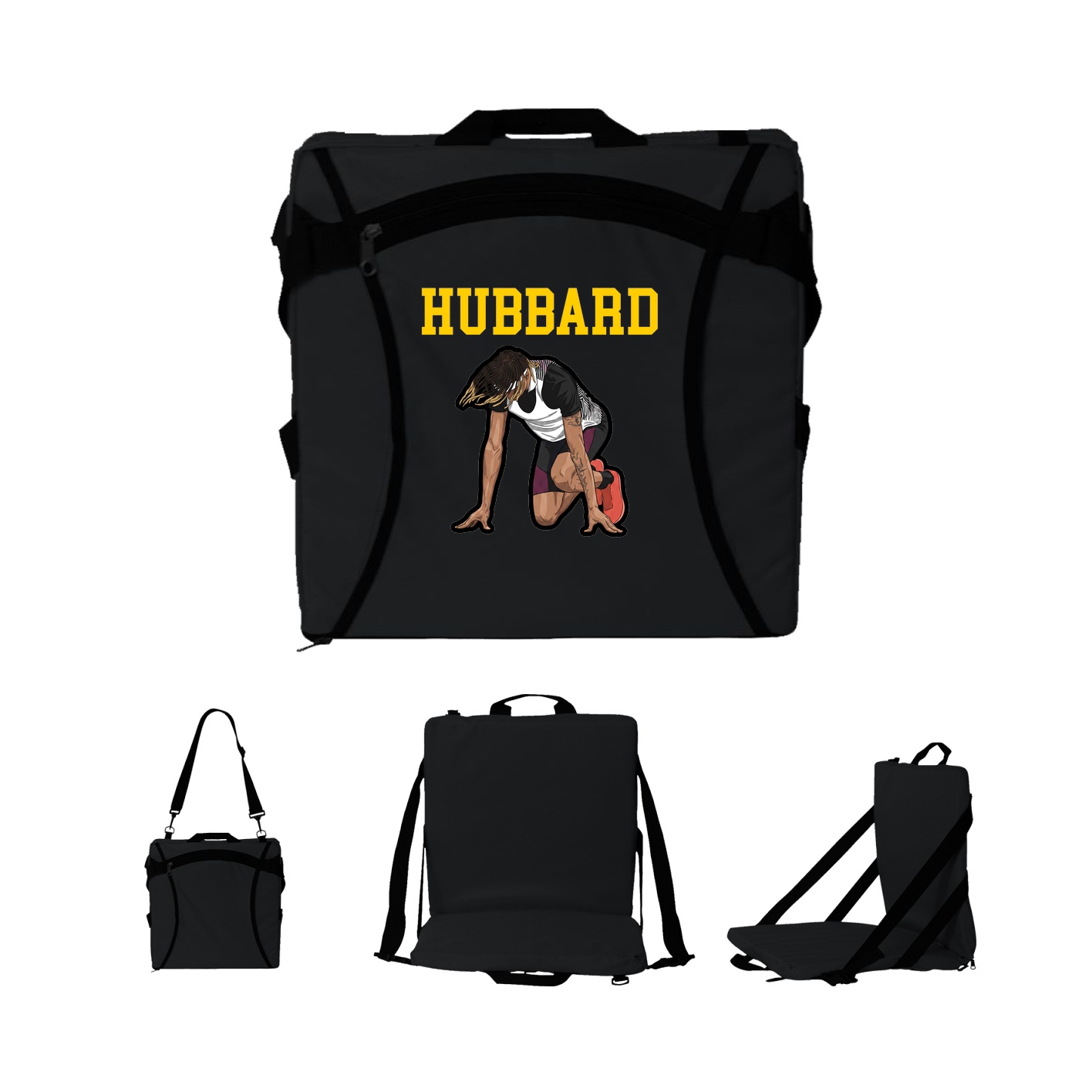 Folding Stadium Seat — Shirsey in Black