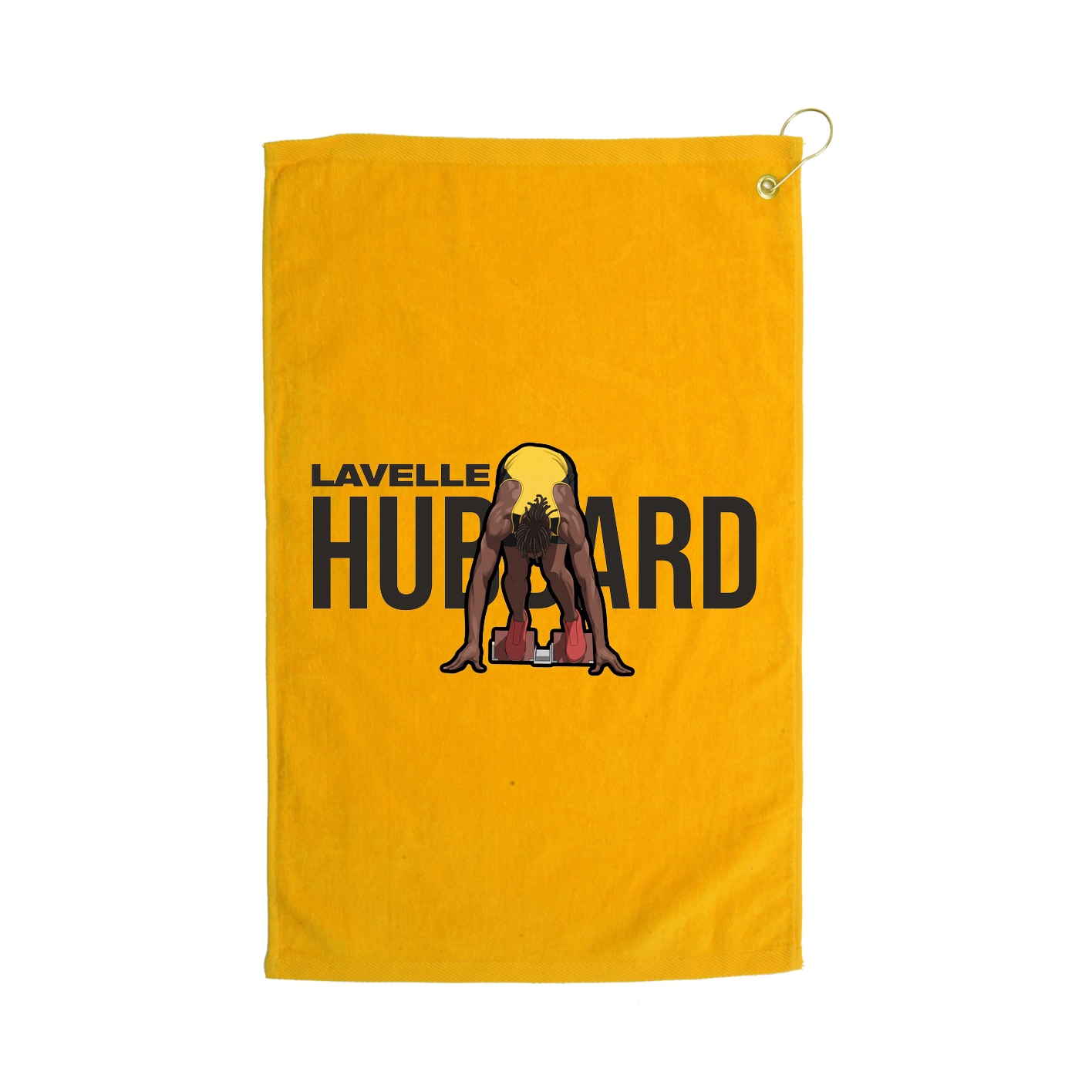 Golf Towel — Player Name in Gold