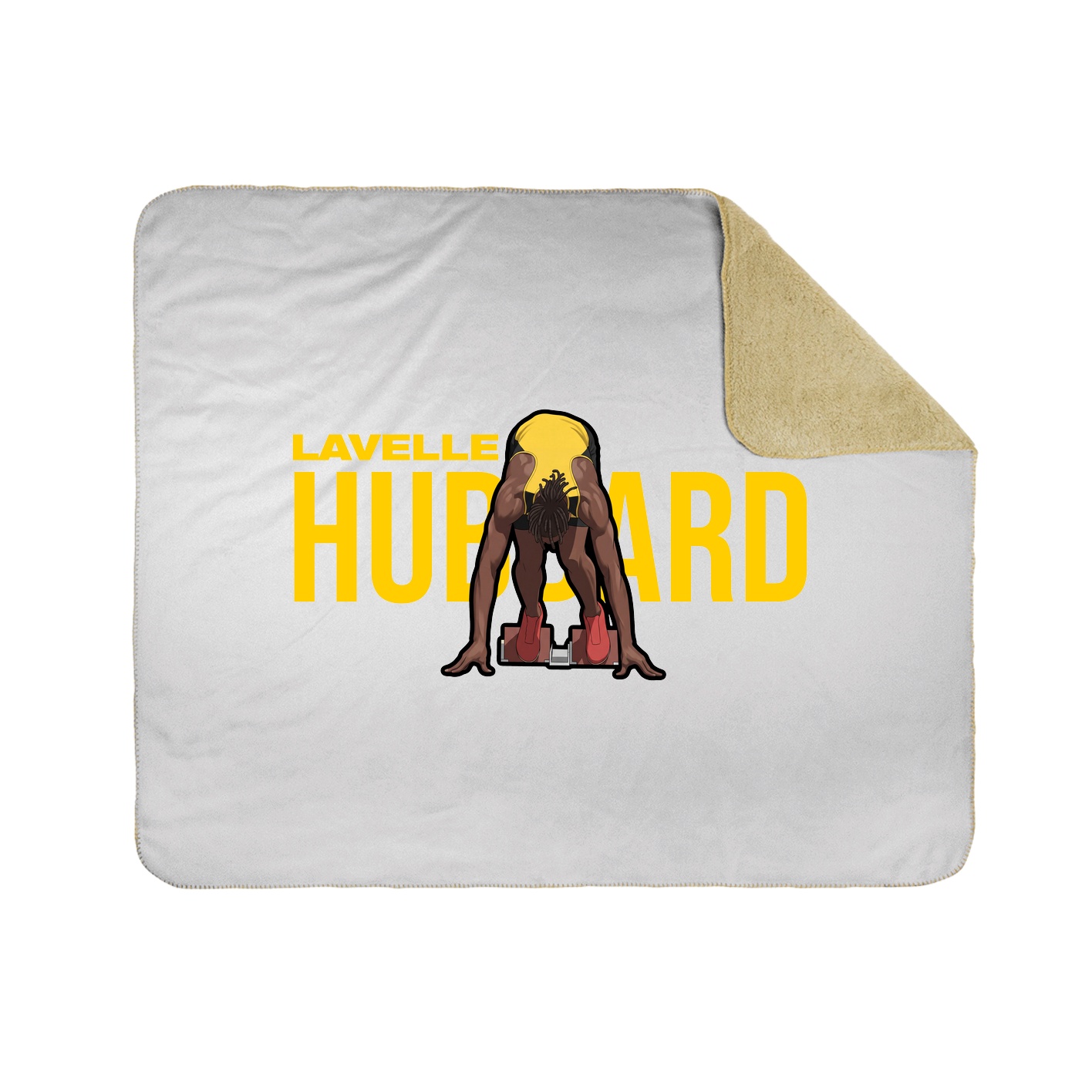 Throw Blanket — Player Name in White