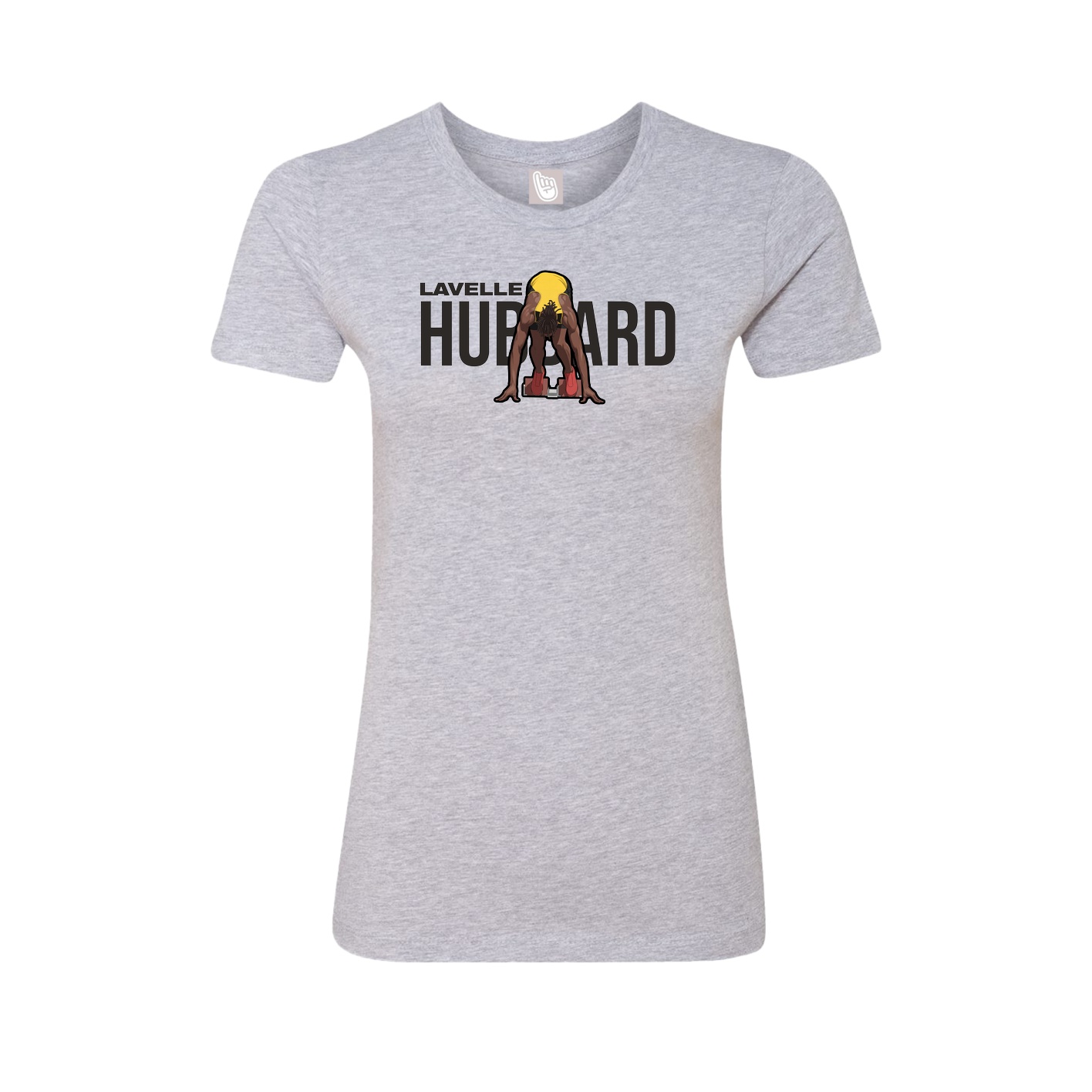 Womens Tee — Player Name in Grey