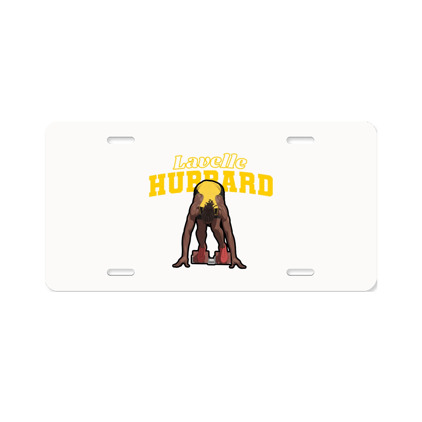 License Plate — Name Arch in Classic