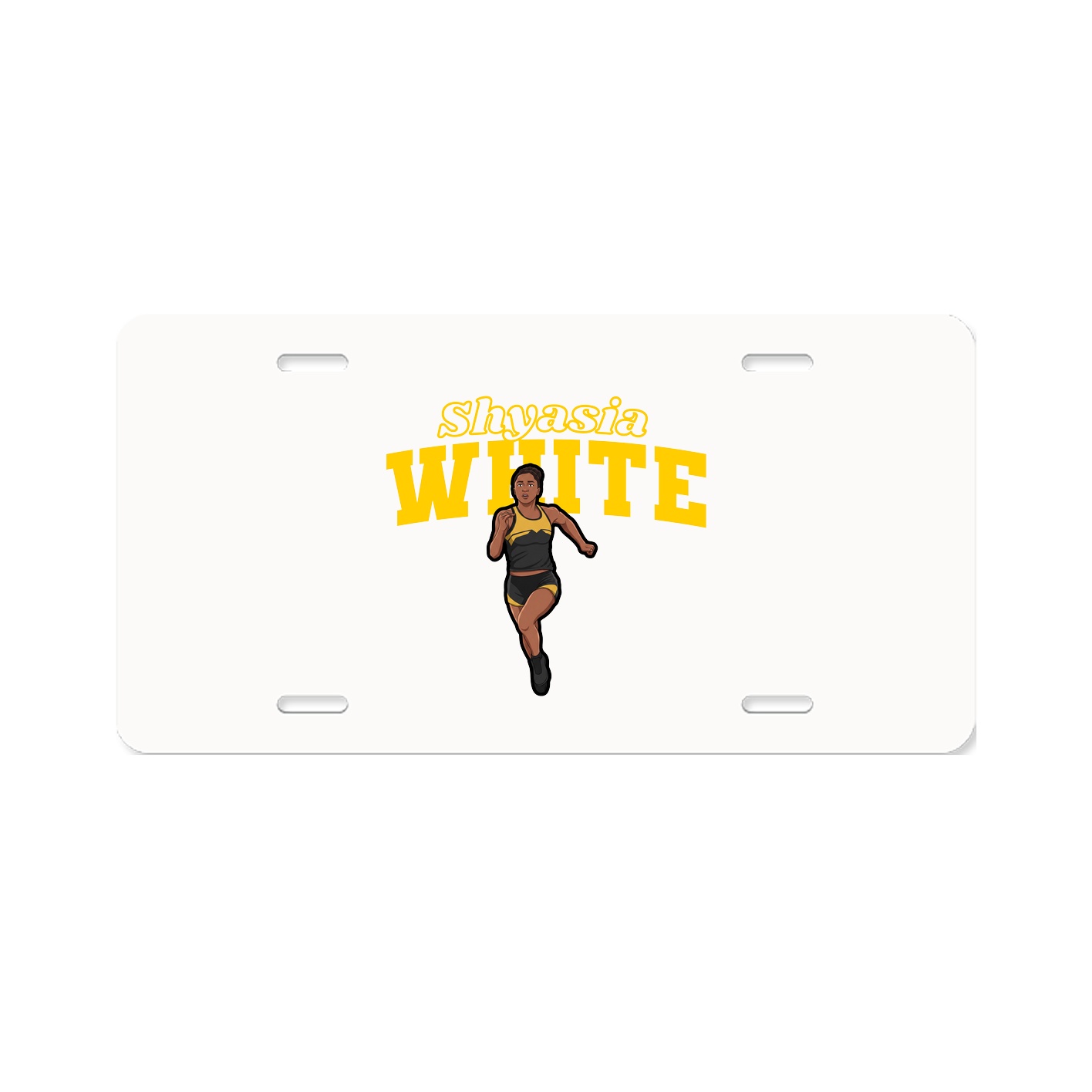 License Plate — Name Arch in Classic