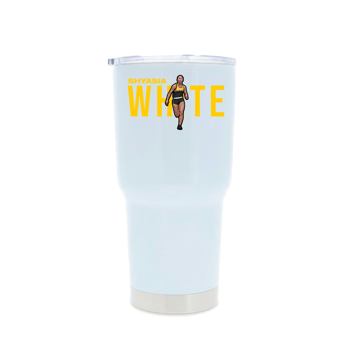 30oz Stainless Steel Tumbler — Player Name in White