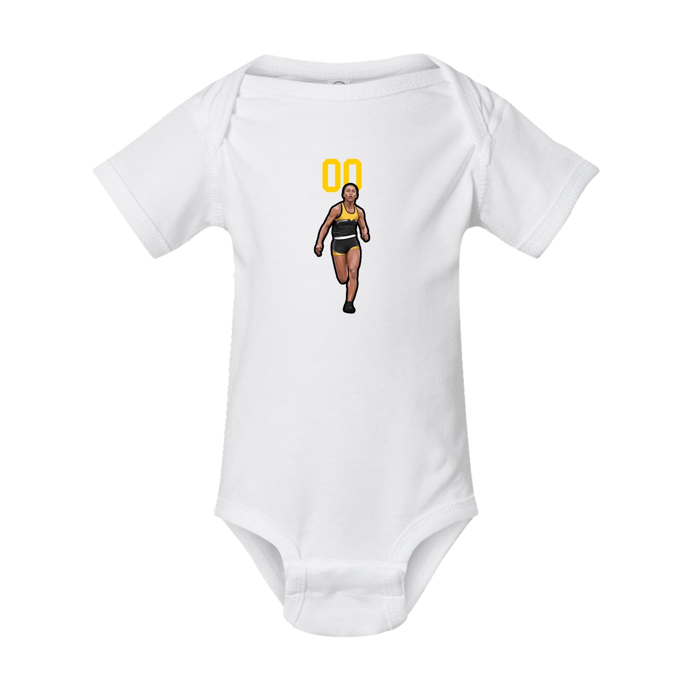 Baby Onesie — Number Top in White