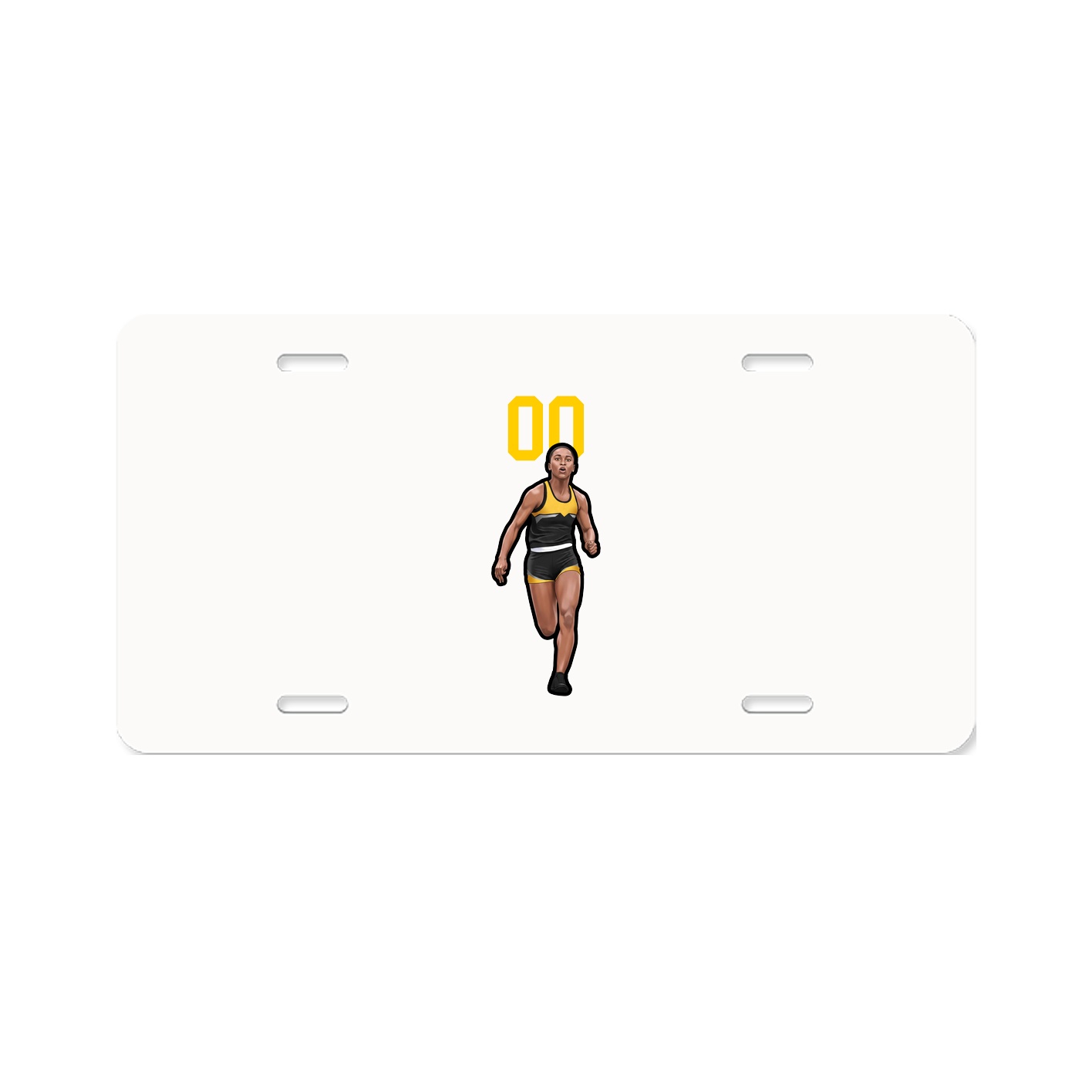 License Plate — Number Top in Classic