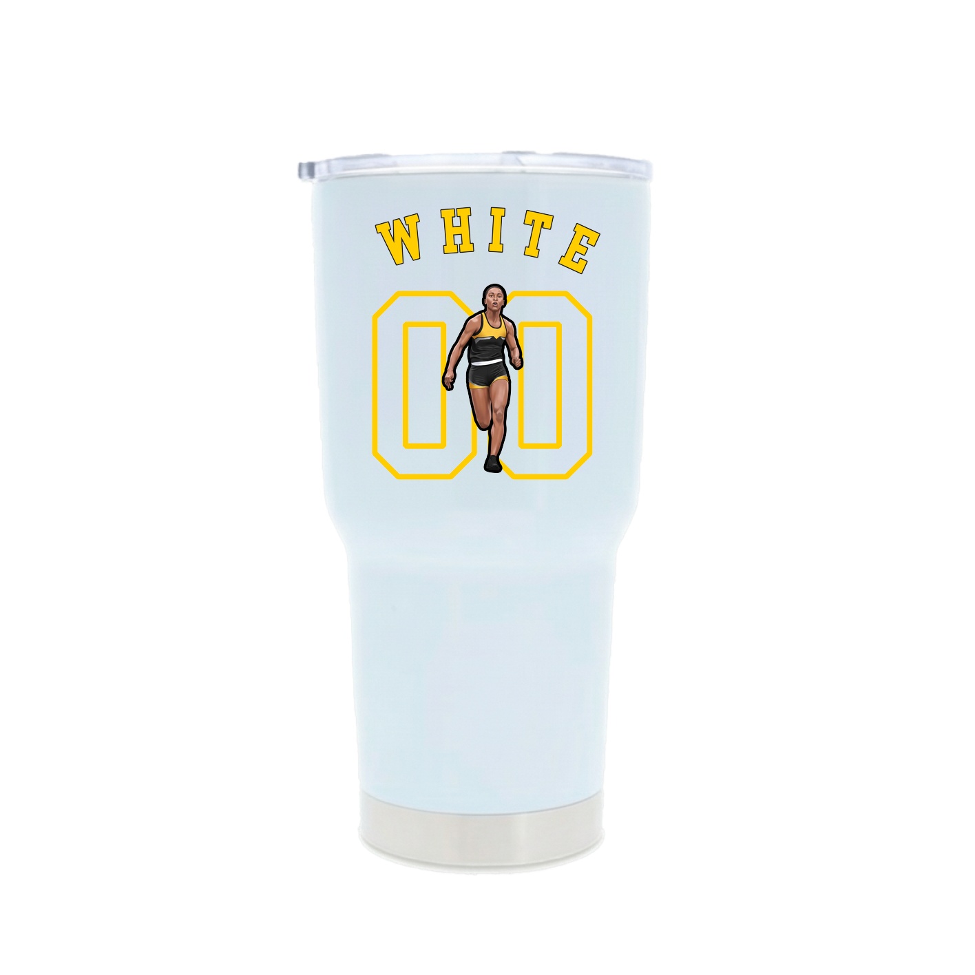 30oz Stainless Steel Tumbler — Shirsey Arch in White