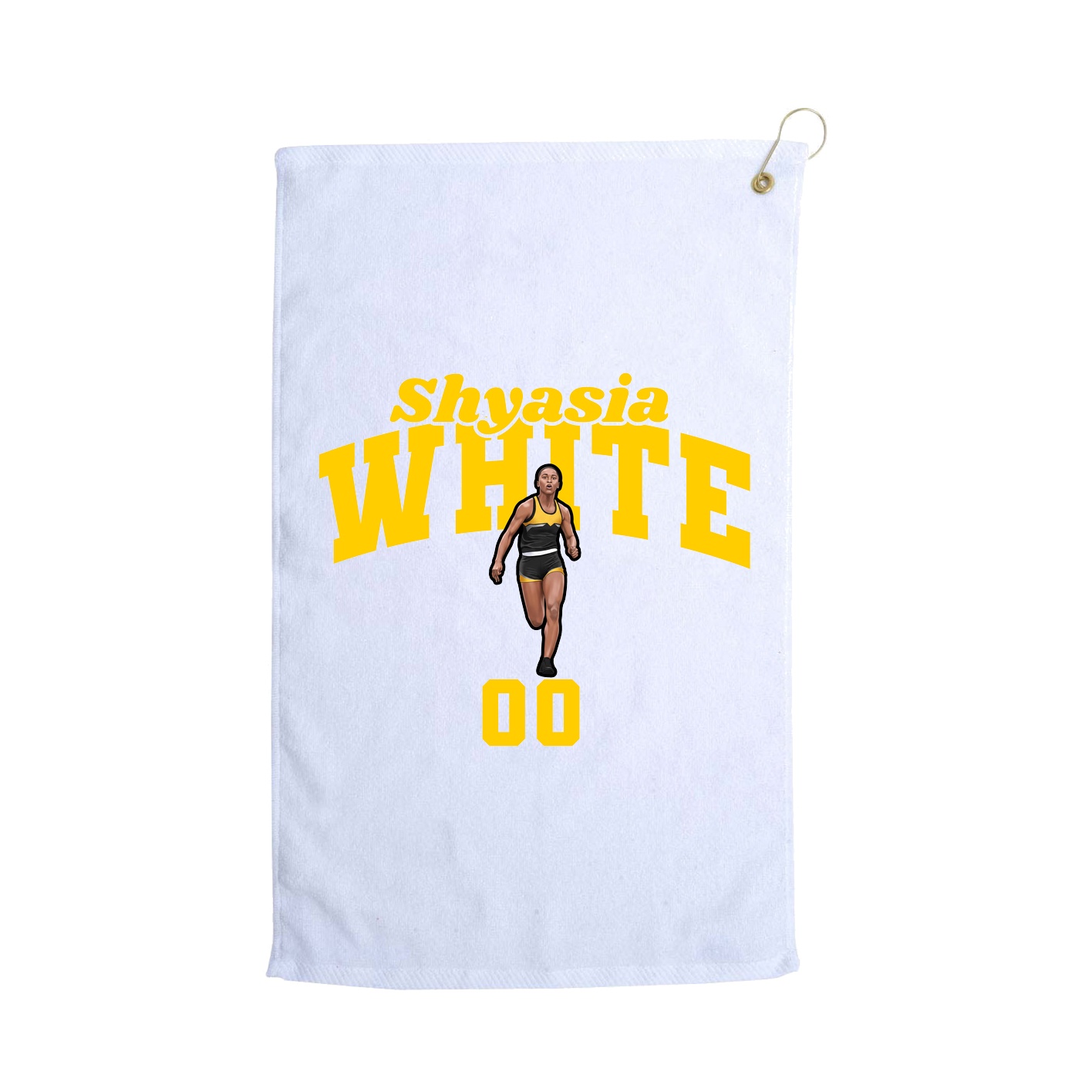 Golf Towel — Signature Arch in White