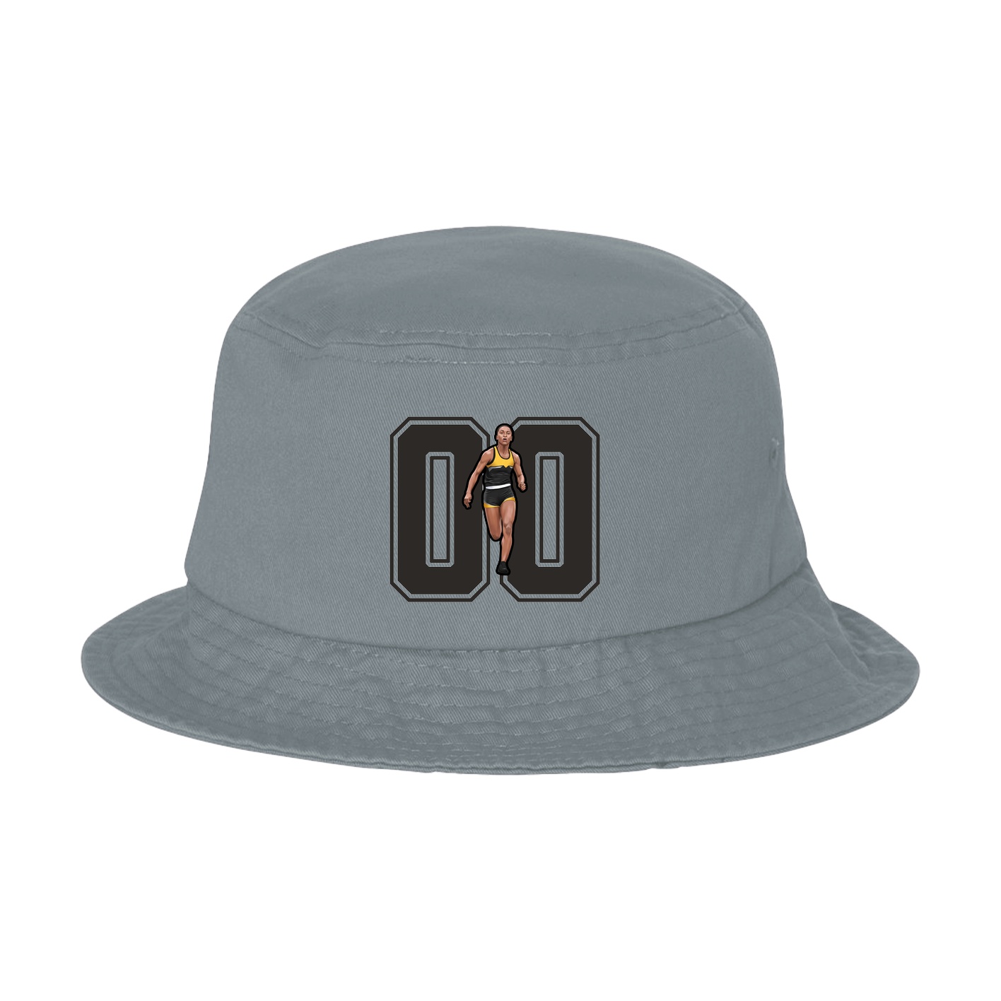 Bucket Cap — Number in Grey