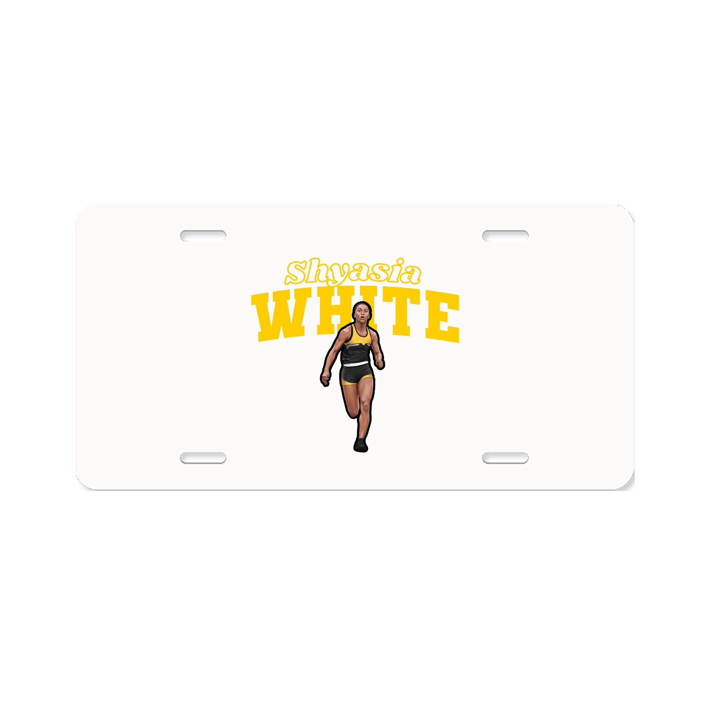 License Plate — Name Arch in Classic