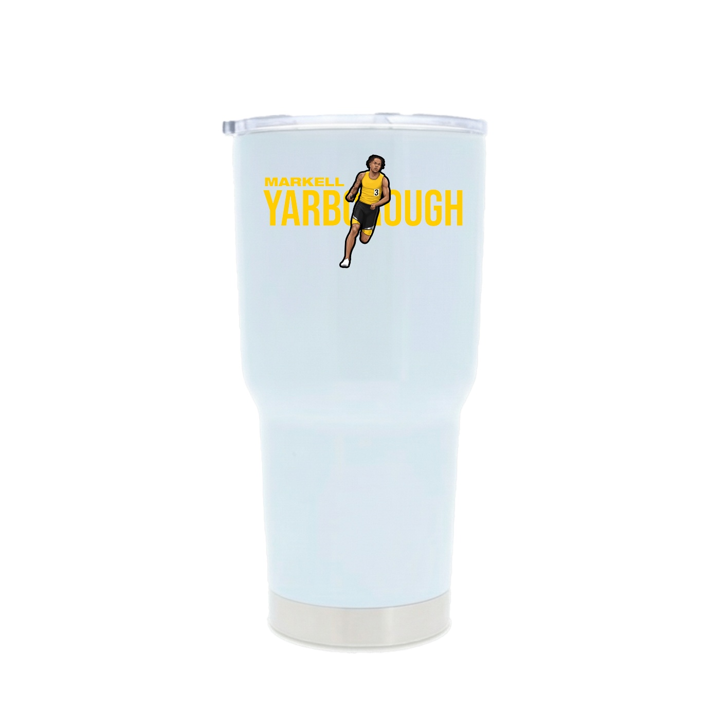 30oz Stainless Steel Tumbler — Player Name in White