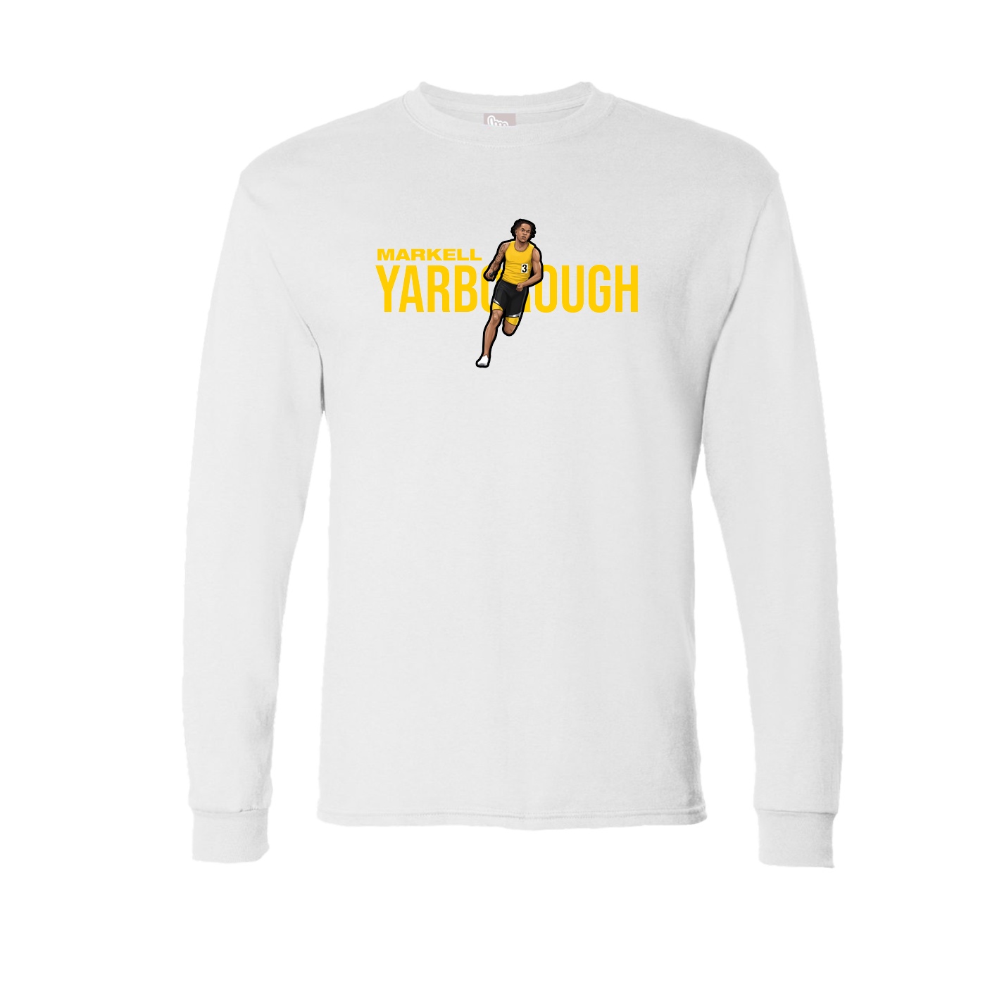 Long Sleeve Tee — Player Name in White