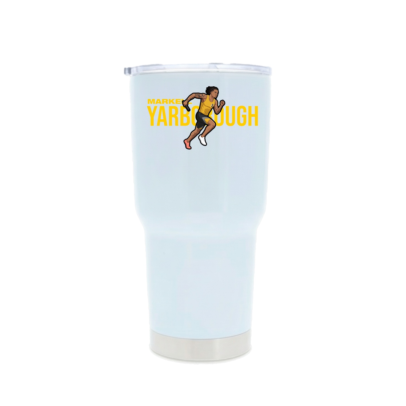 30oz Stainless Steel Tumbler — Player Name in White