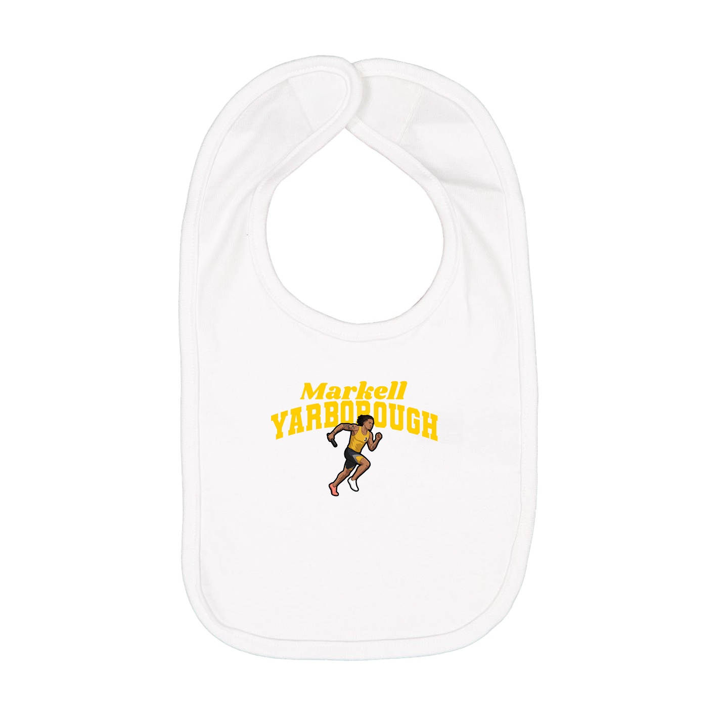 Infant Bib — Signature Arch in White