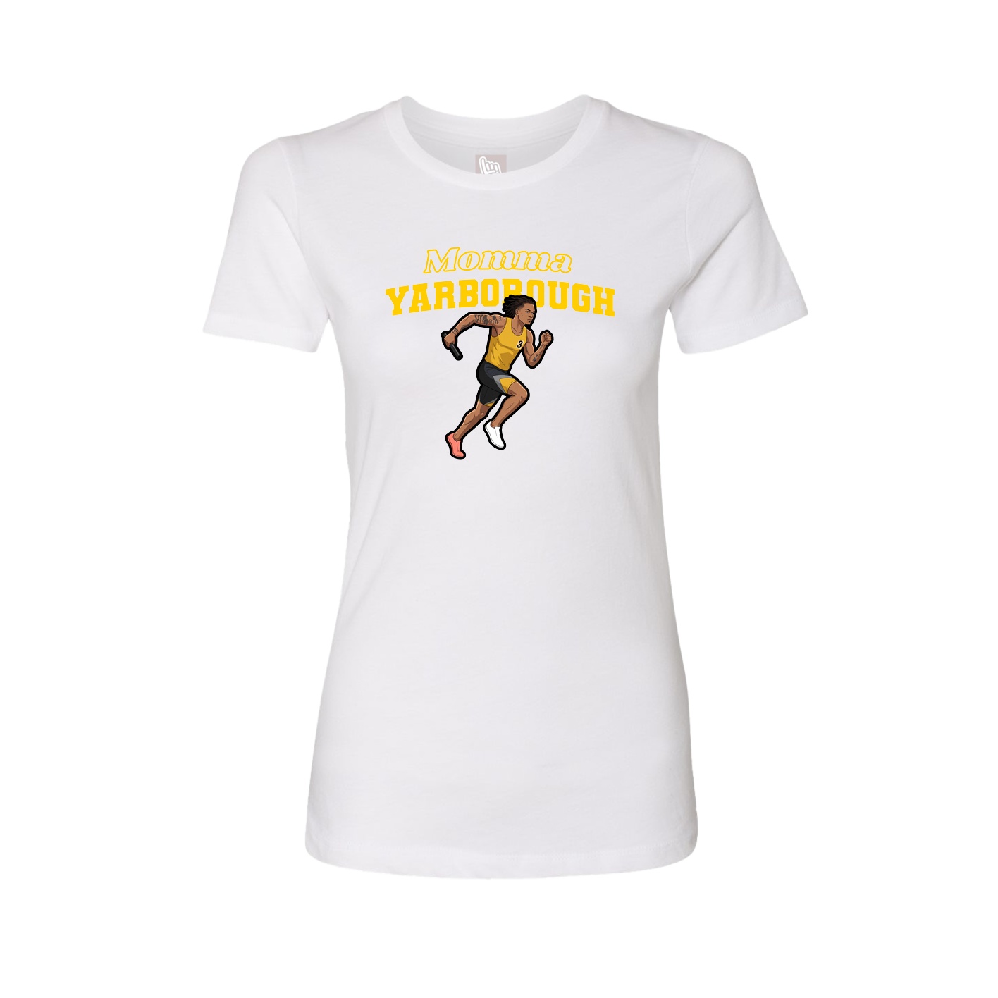 Womens Tee — Mothers Day Block in White