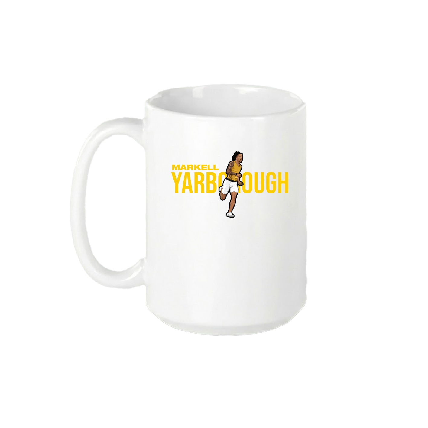 15oz Coffee Mug — Player Name in White