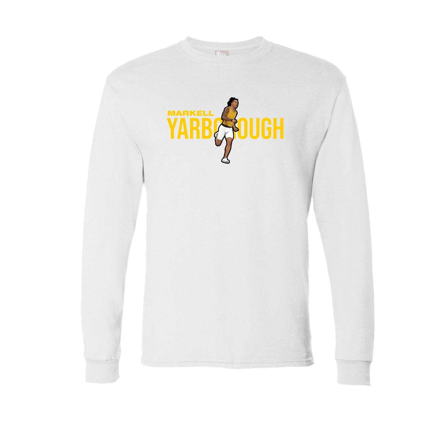Long Sleeve Tee — Player Name in White