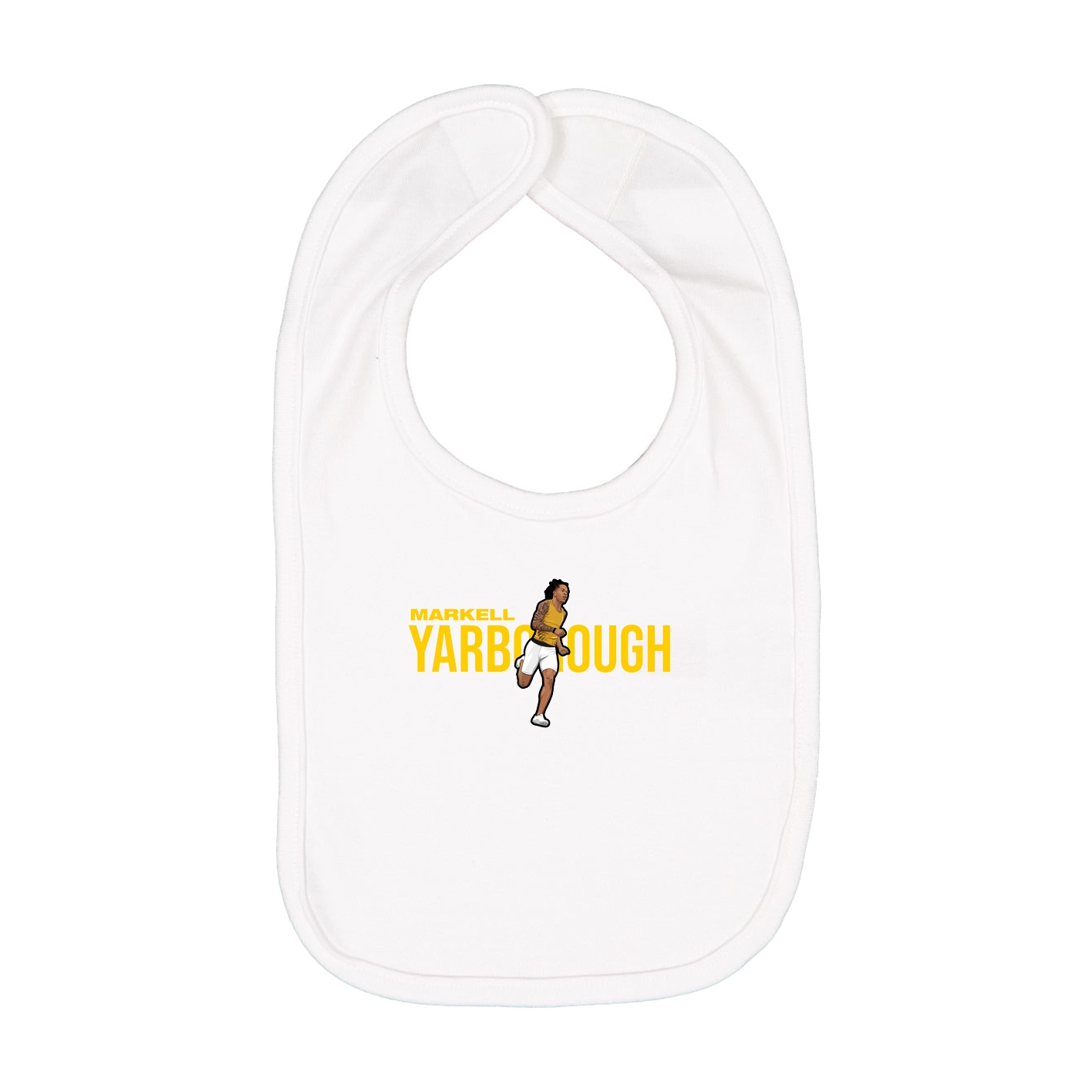 Infant Bib — Player Name in White