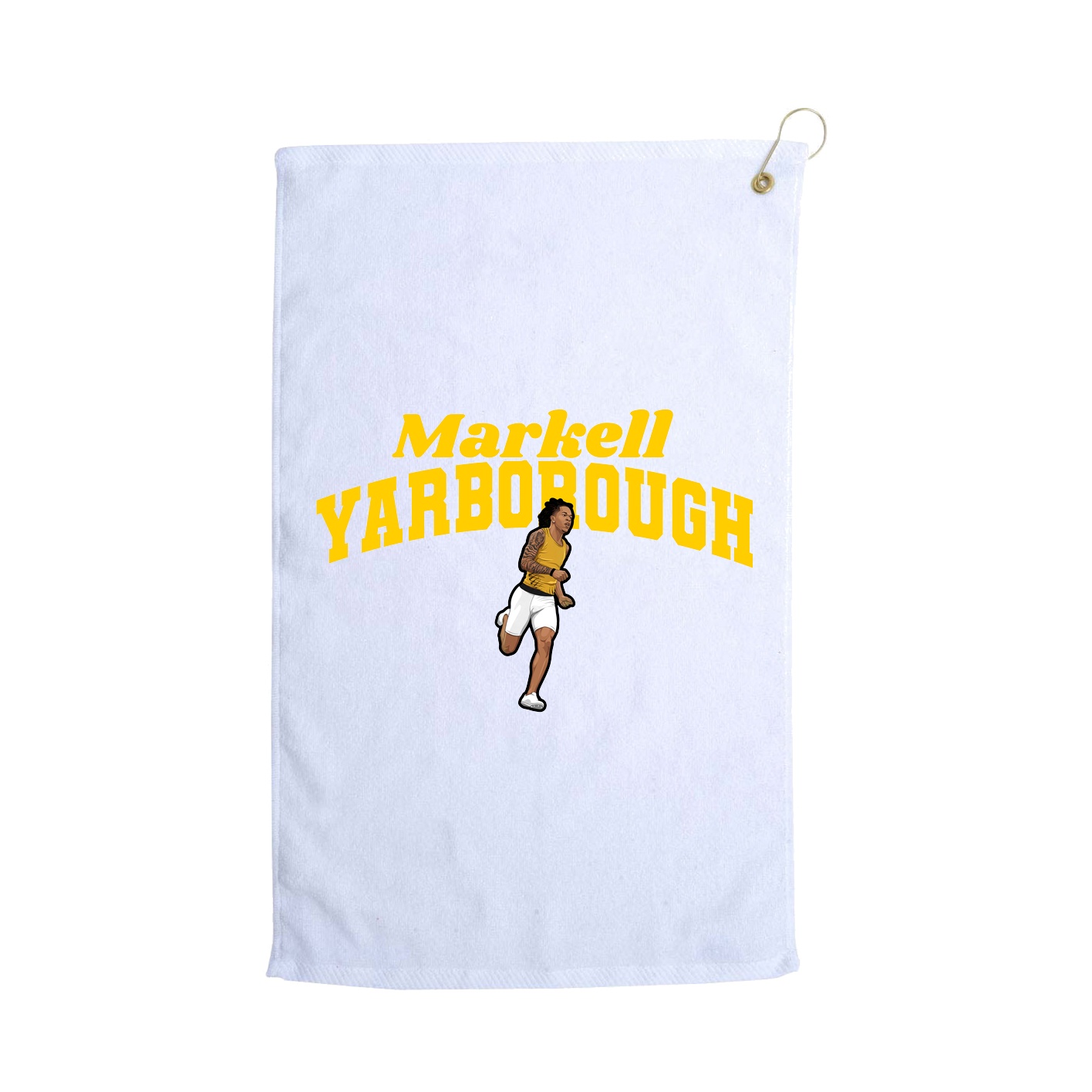 Golf Towel — Signature Arch in White
