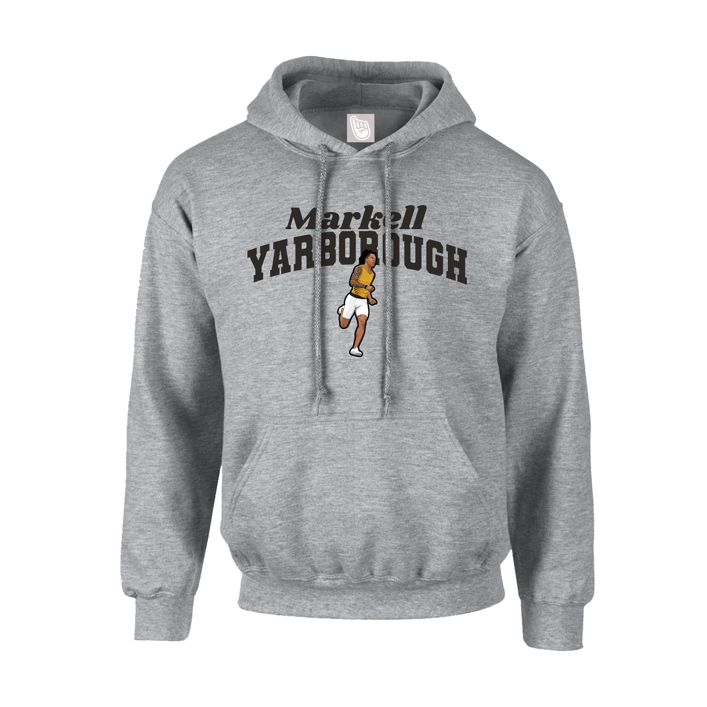 Youth Hoodie — Signature Arch in Grey
