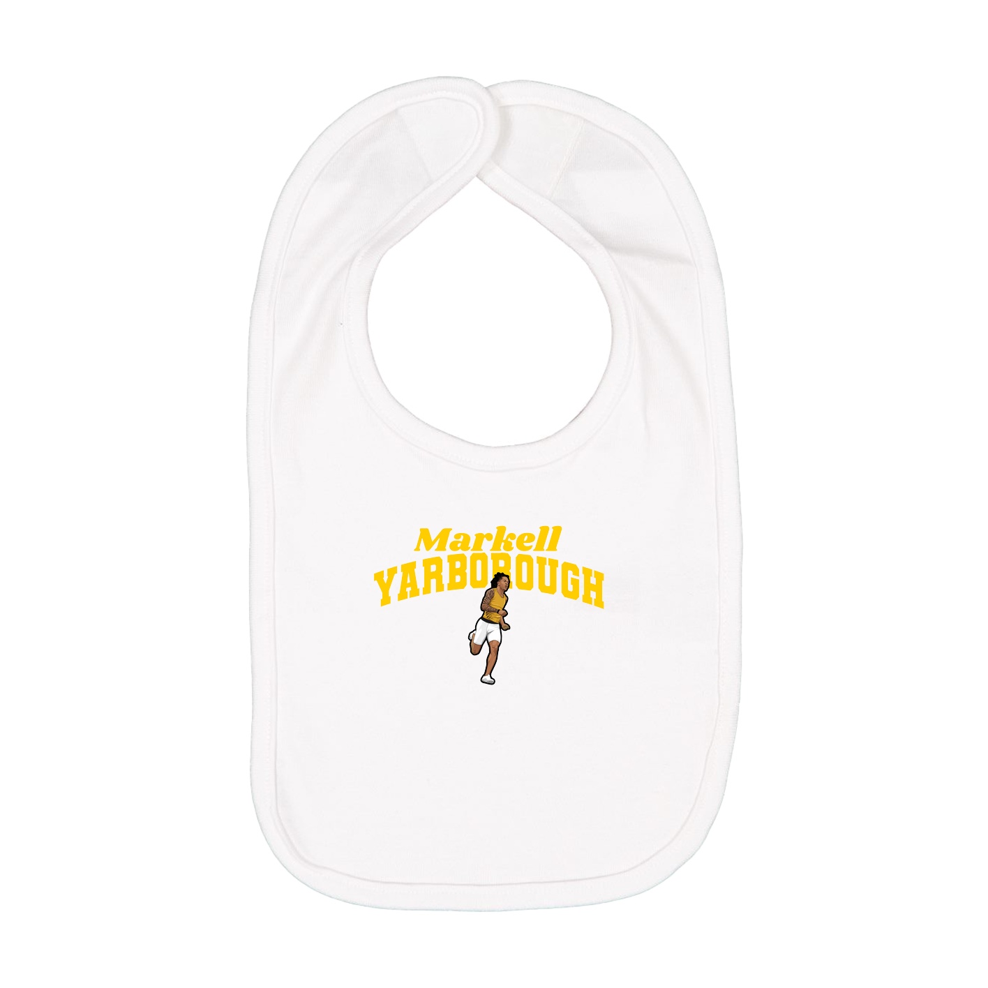 Infant Bib — Signature Arch in White