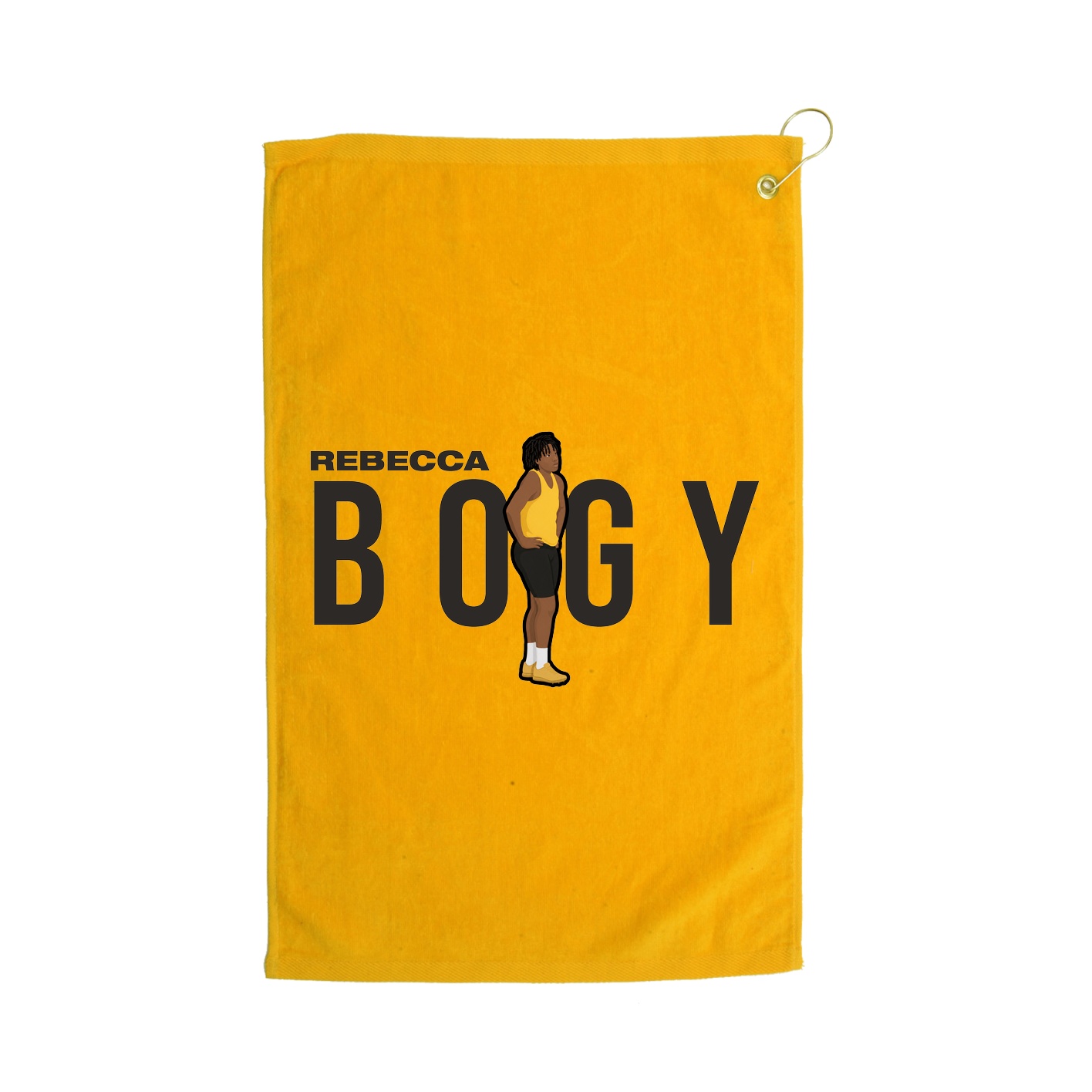 Golf Towel — Player Name in Gold
