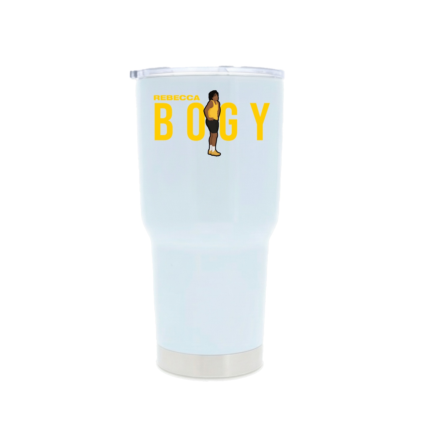 30oz Stainless Steel Tumbler — Player Name in White