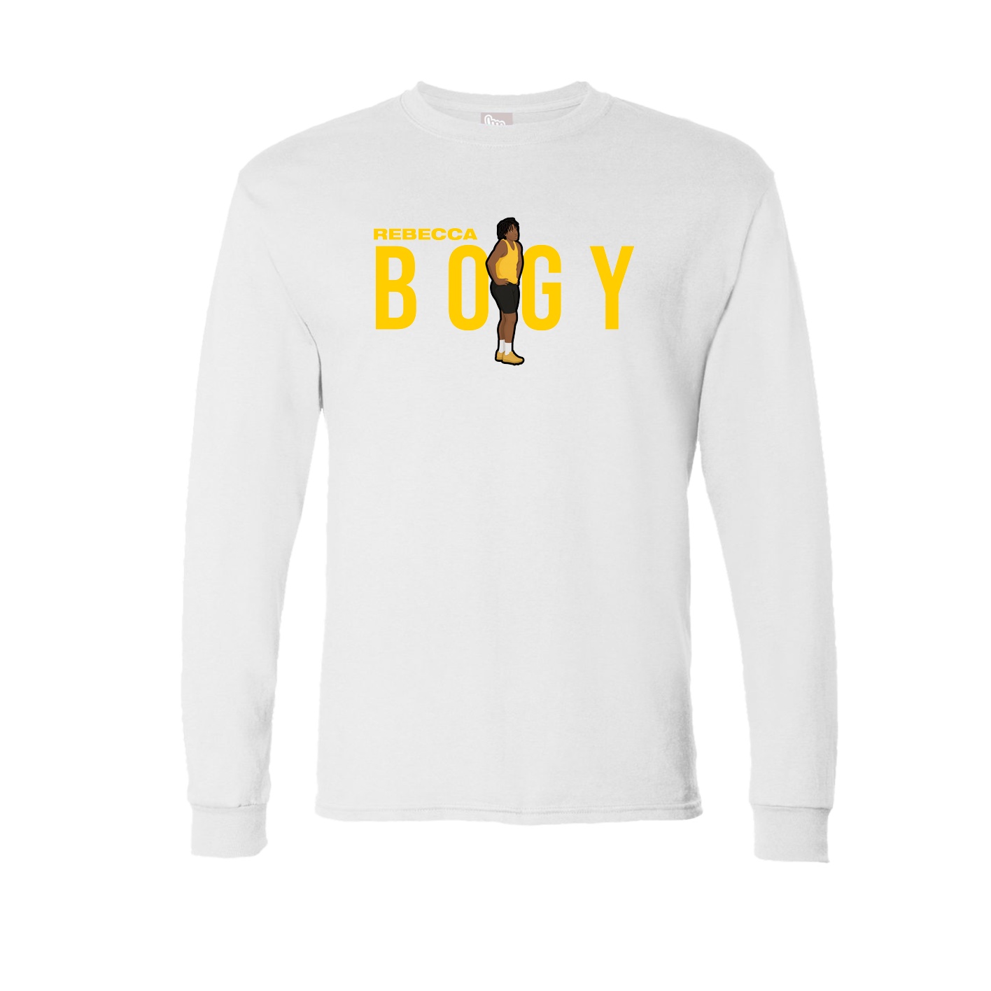 Long Sleeve Tee — Player Name in White