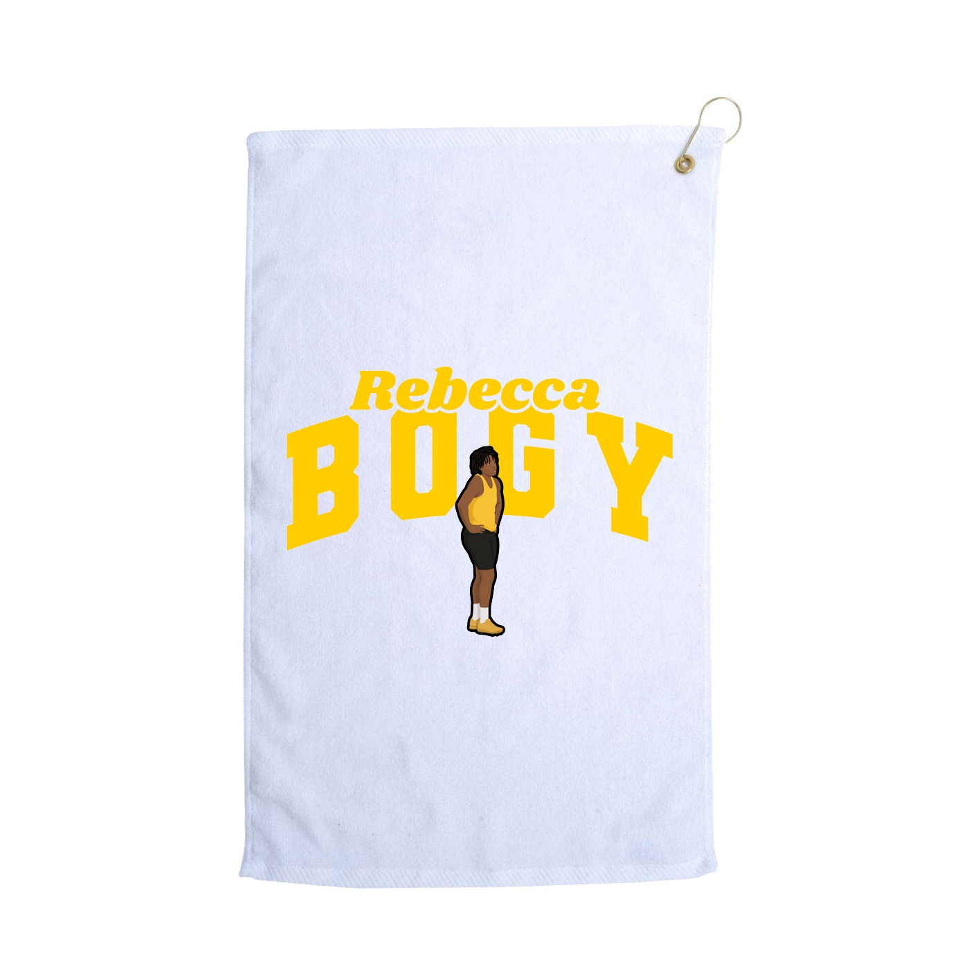 Golf Towel — Signature Arch in White