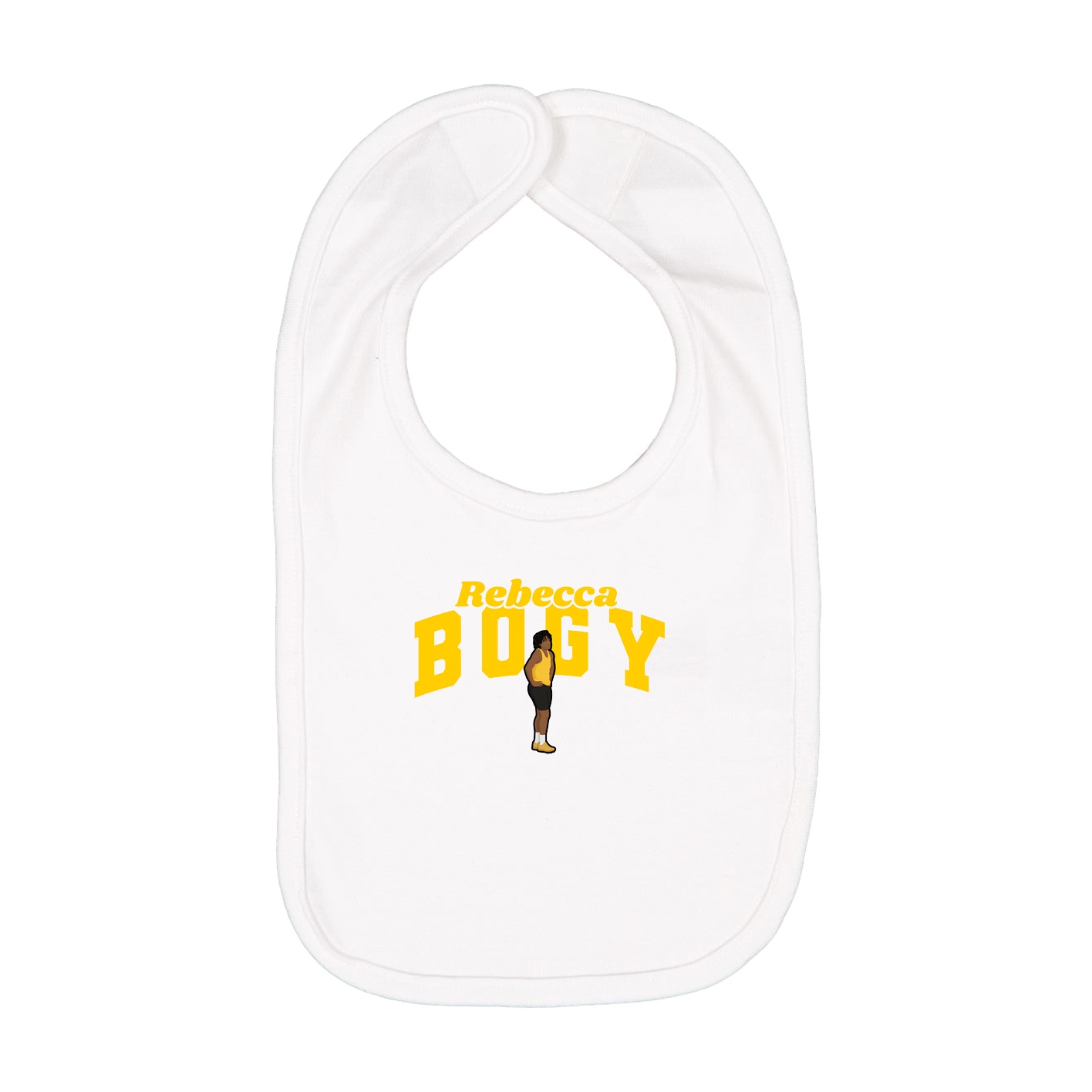Infant Bib — Signature Arch in White