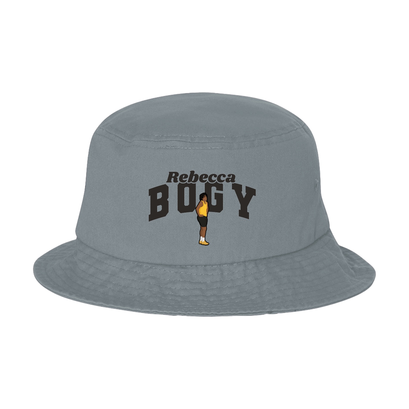 Bucket Cap — Signature Arch in Grey