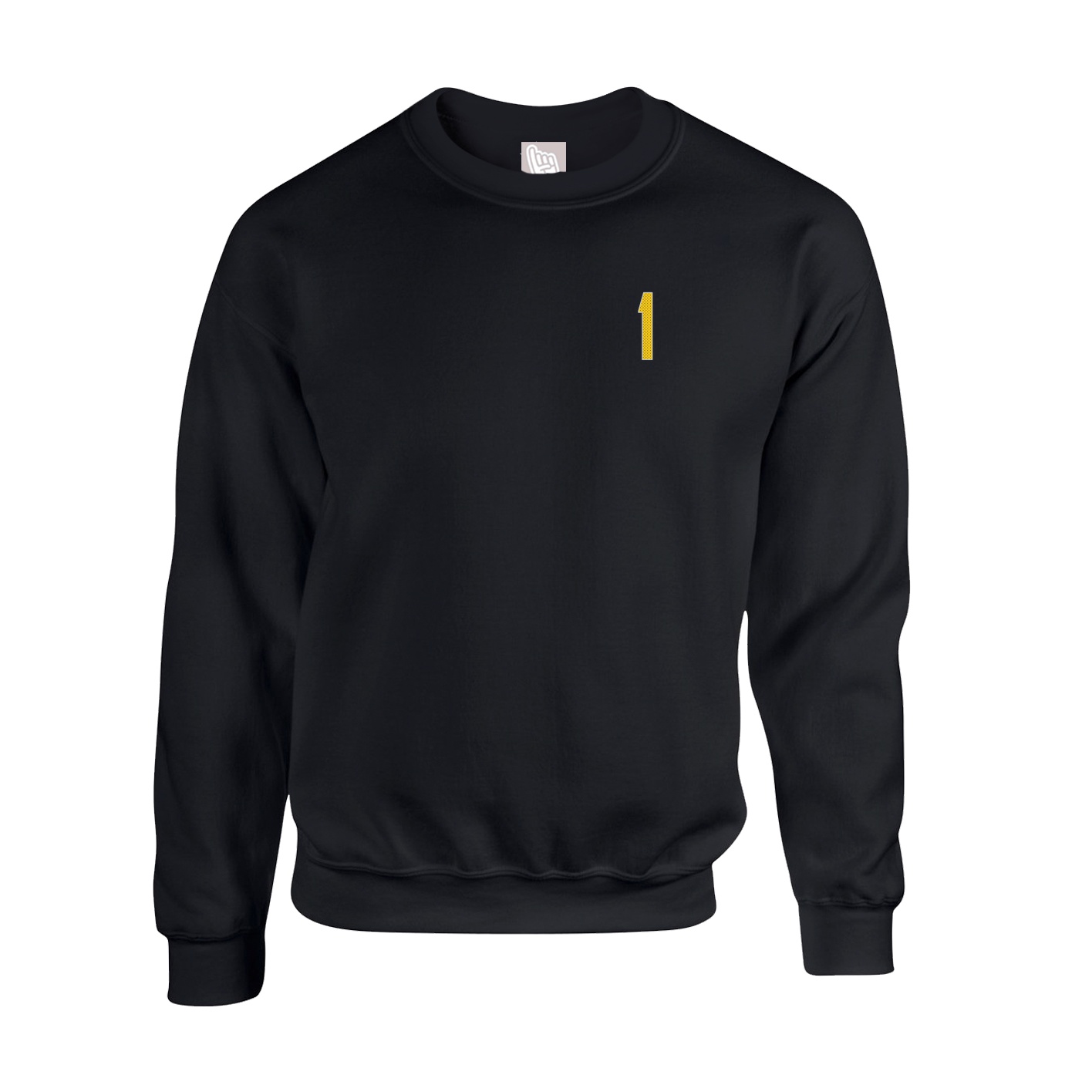 Fleece Crew — Front Shirsy in Black