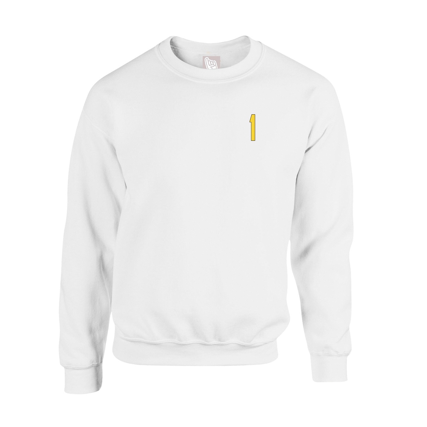 Fleece Crew — Front Shirsy in White