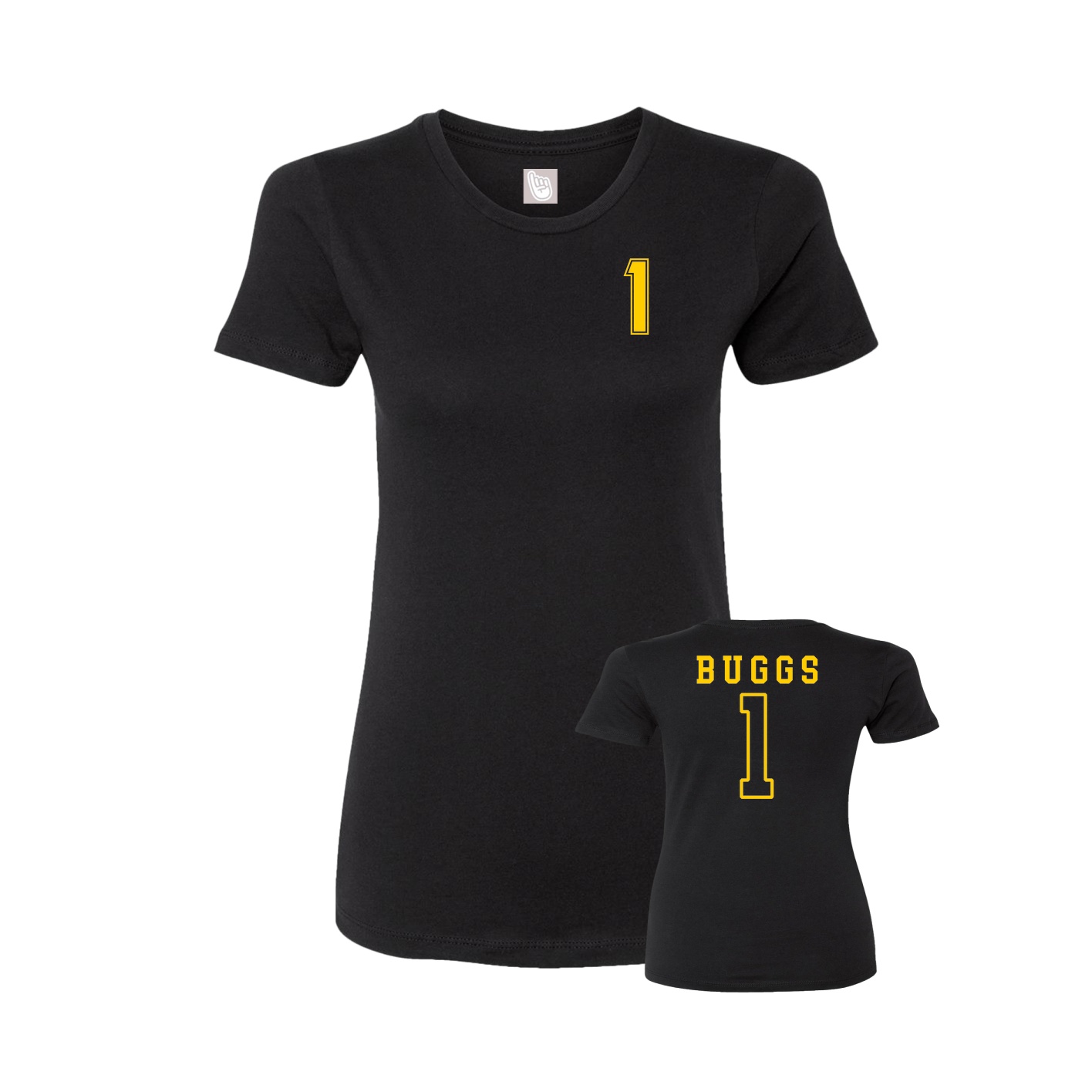 Womens Tee — Chest Back in Black