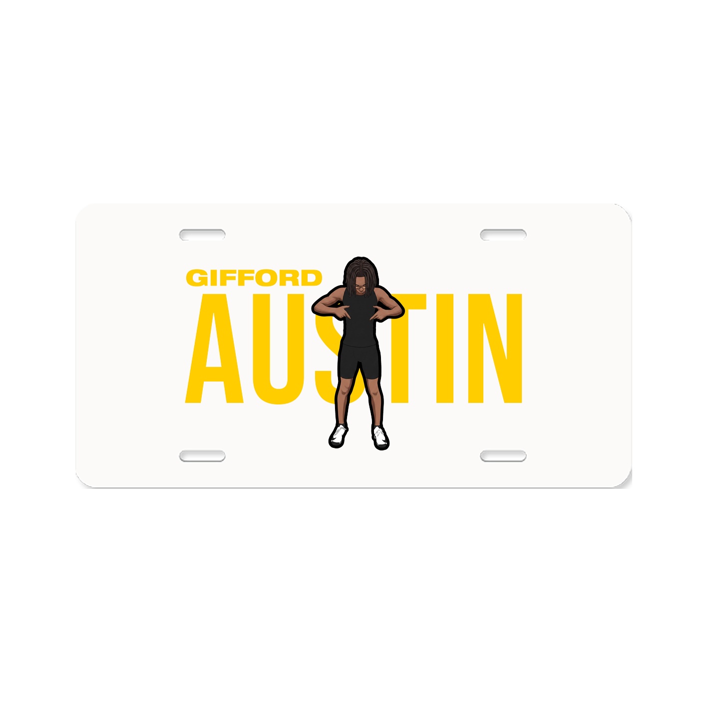 License Plate — Player Name in Classic