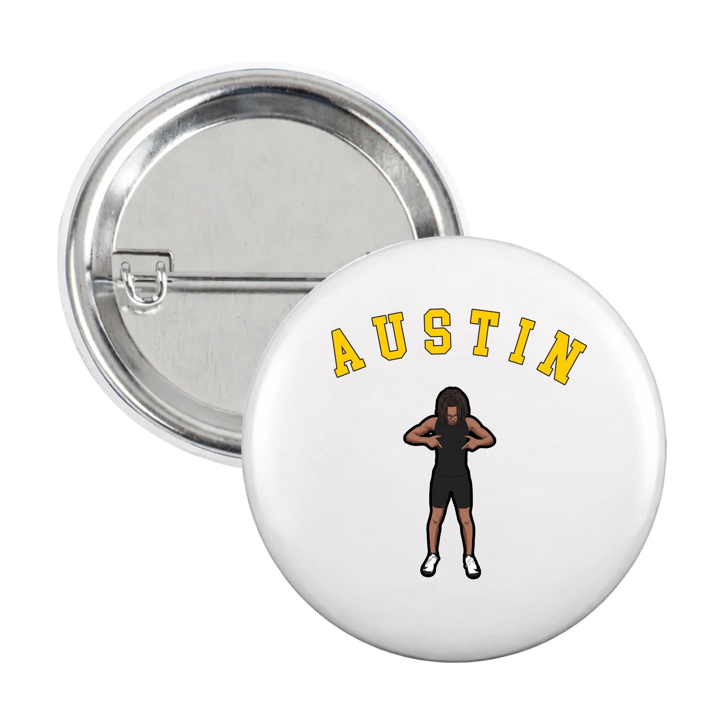 Game Day Button — Shirsey Arch in White