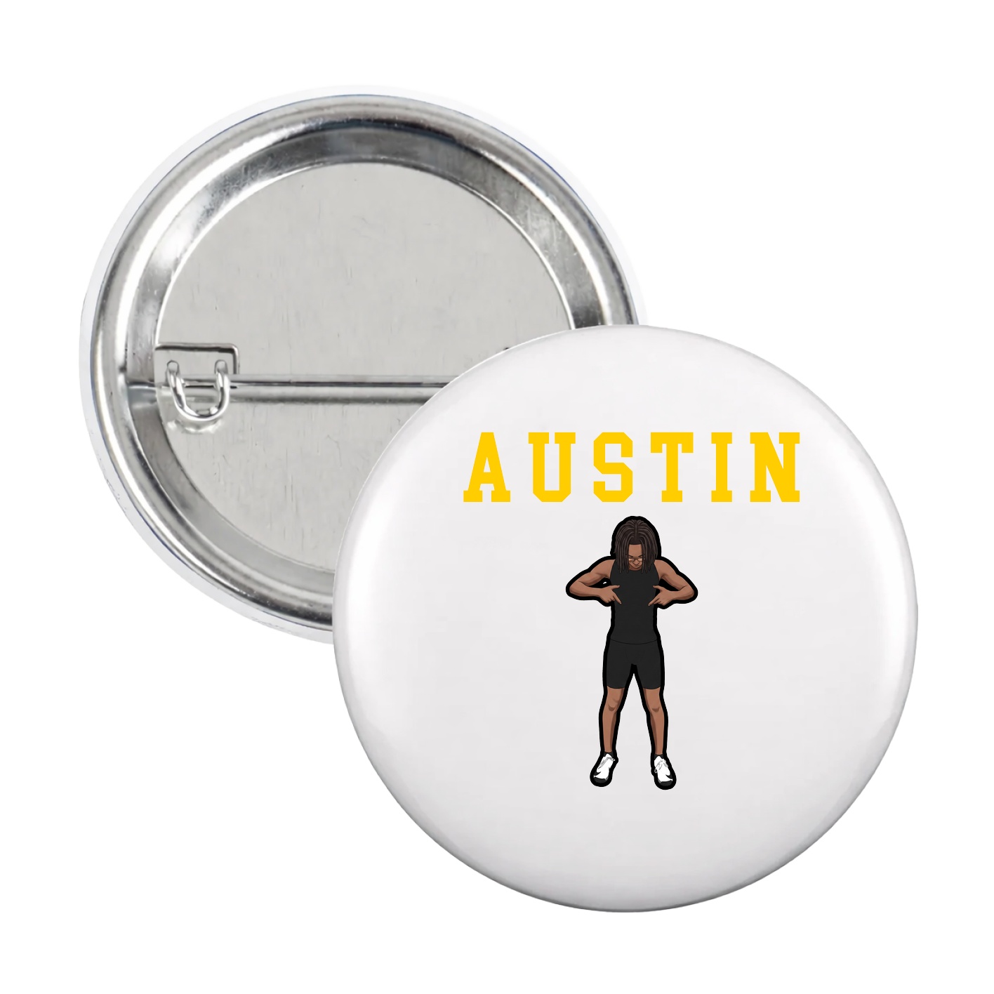 Game Day Button — Shirsey in White