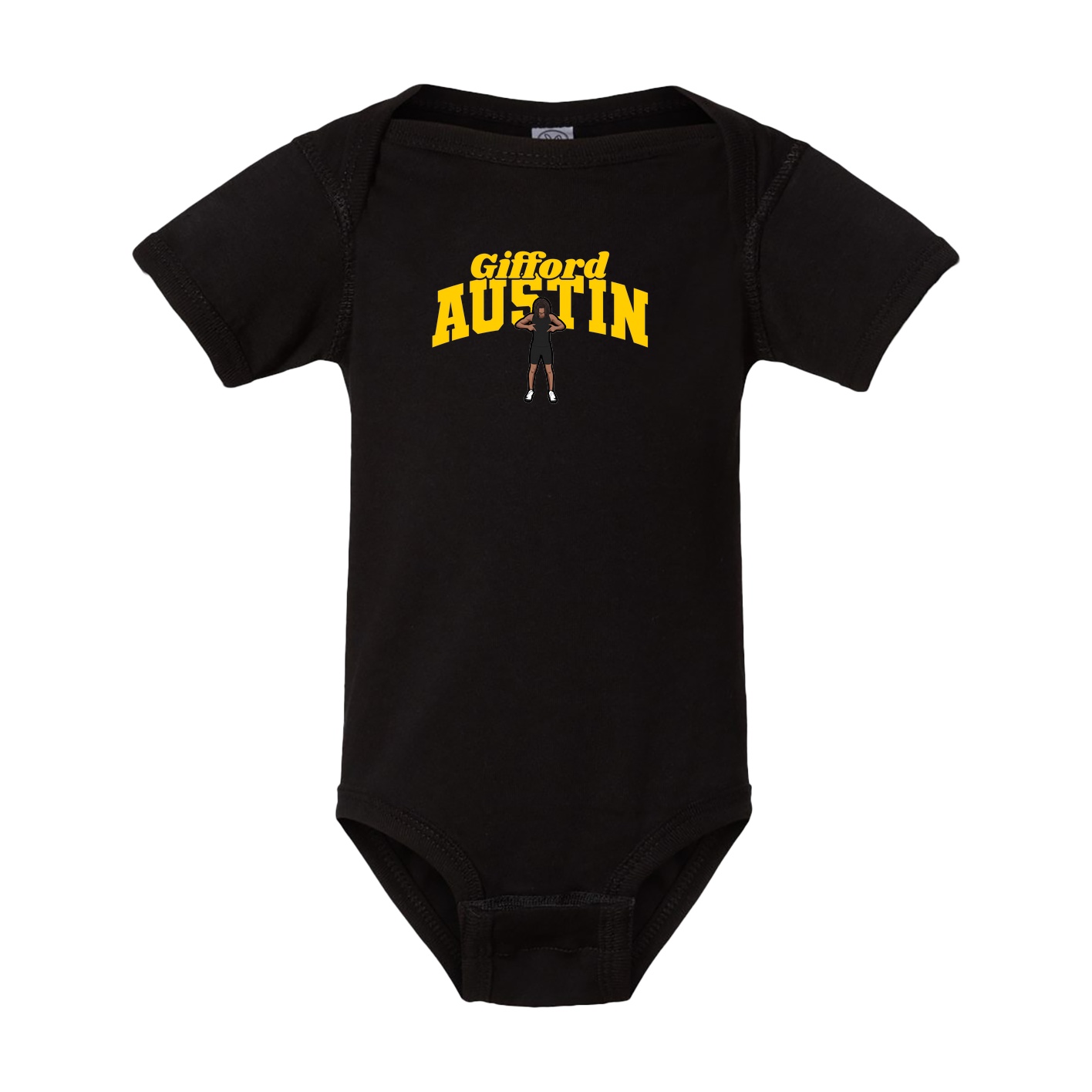 Baby Onesie — Signature Arch in Black