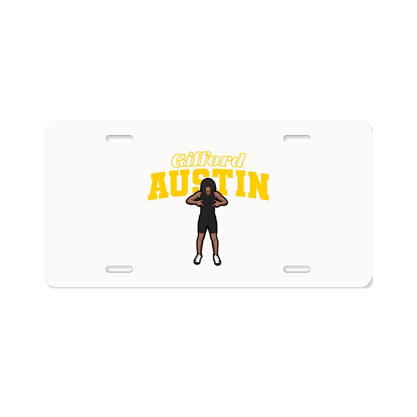 License Plate — Name Arch in Classic