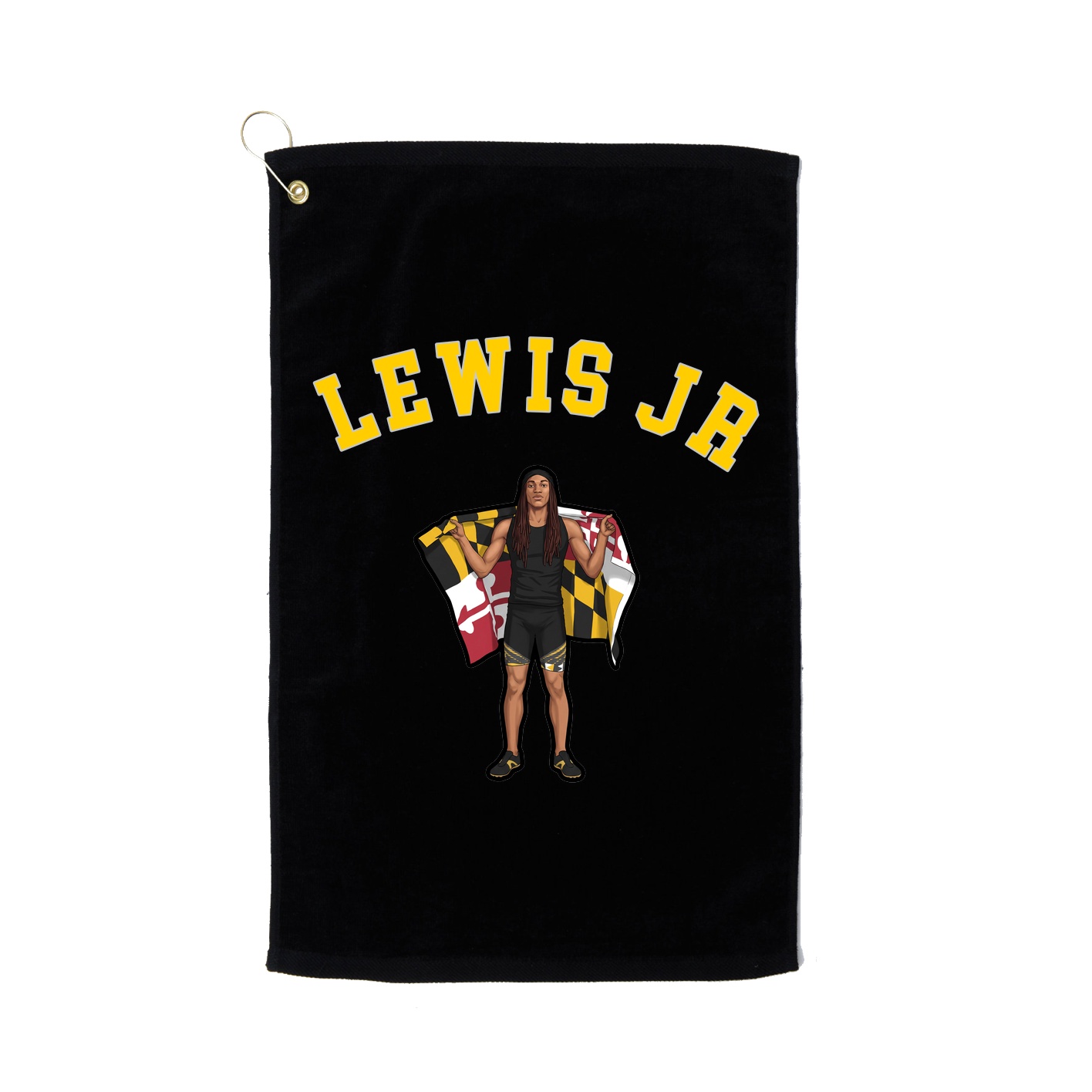 Golf Towel — Shirsey Arch in Black
