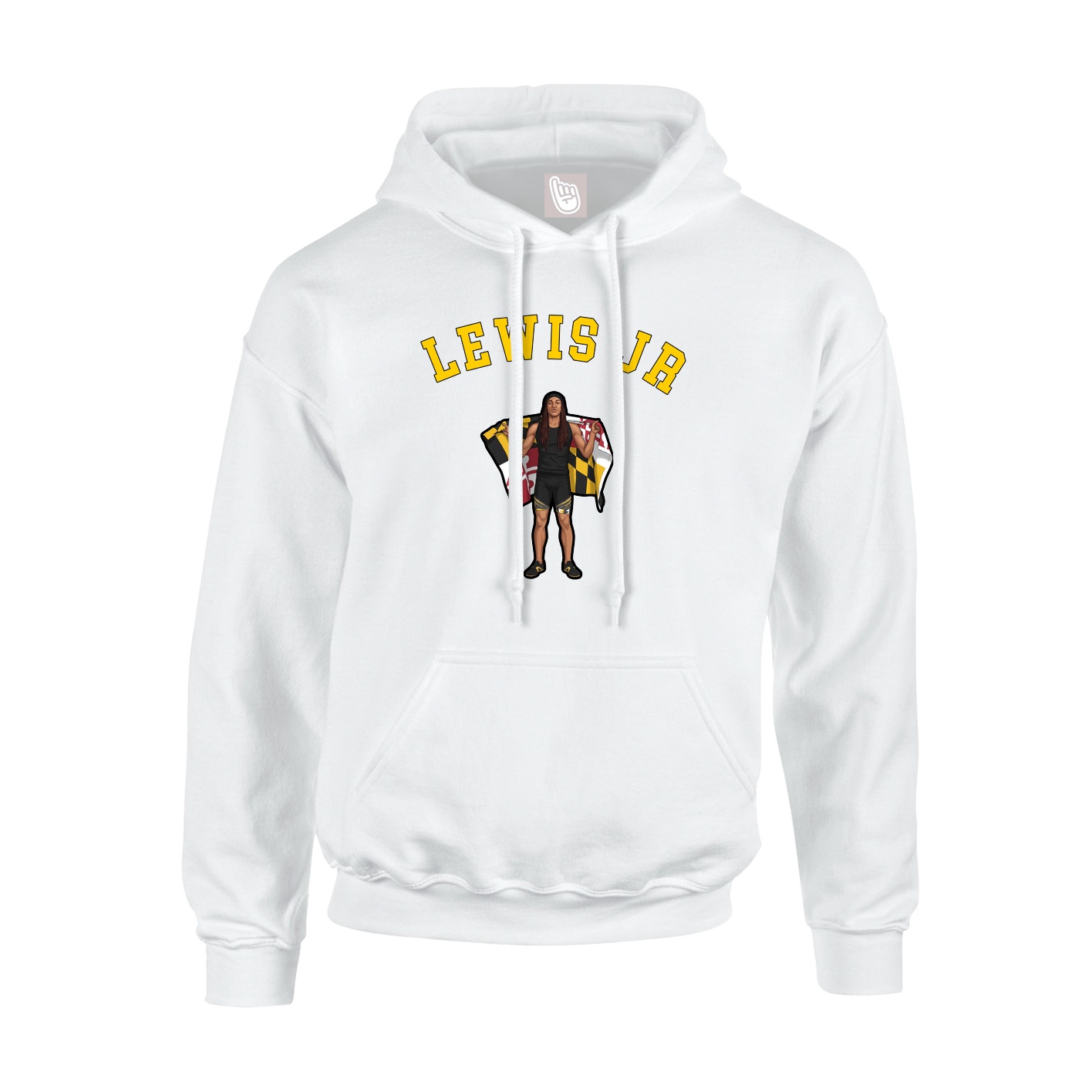 Youth Hoodie — Shirsey Arch in White