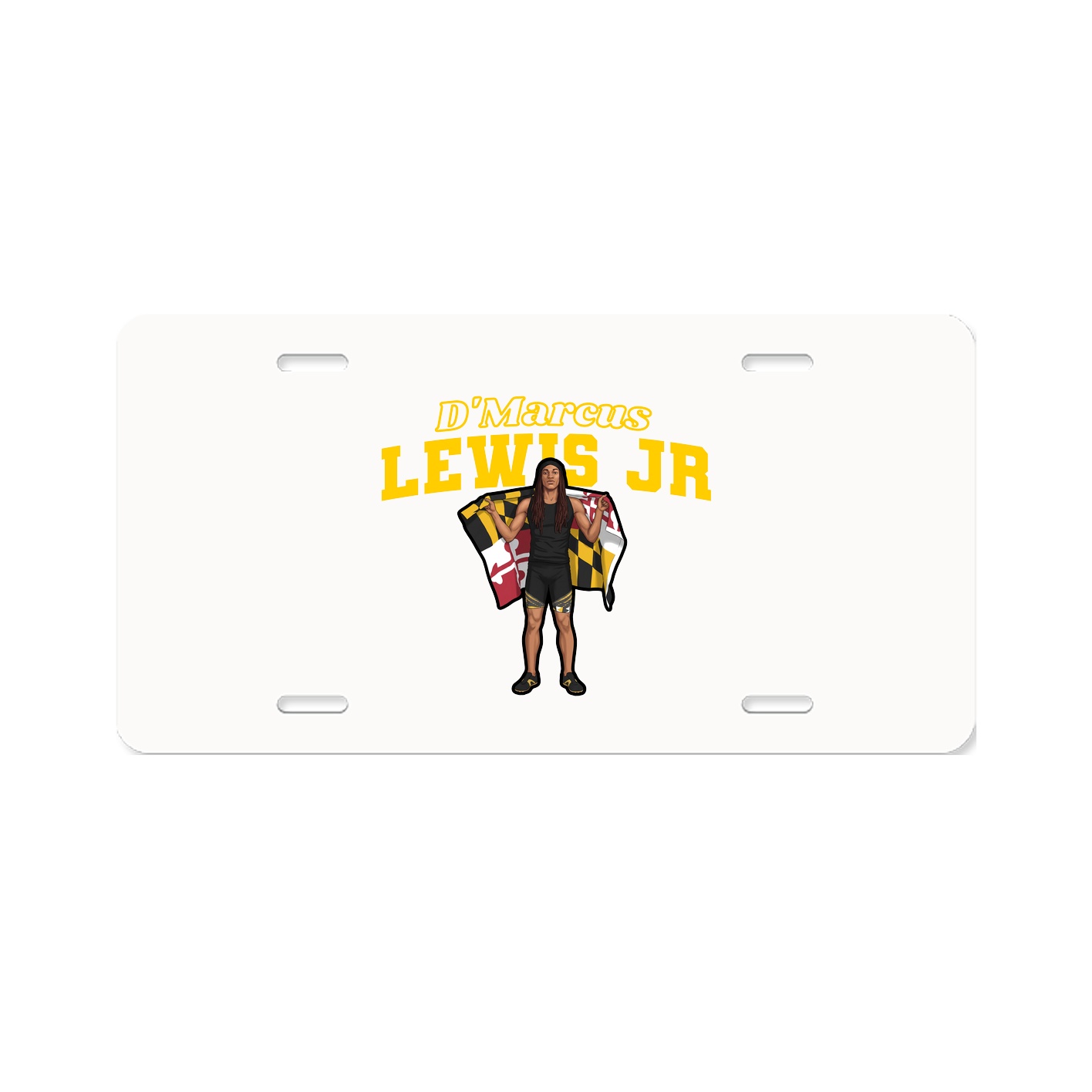 License Plate — Name Arch in Classic