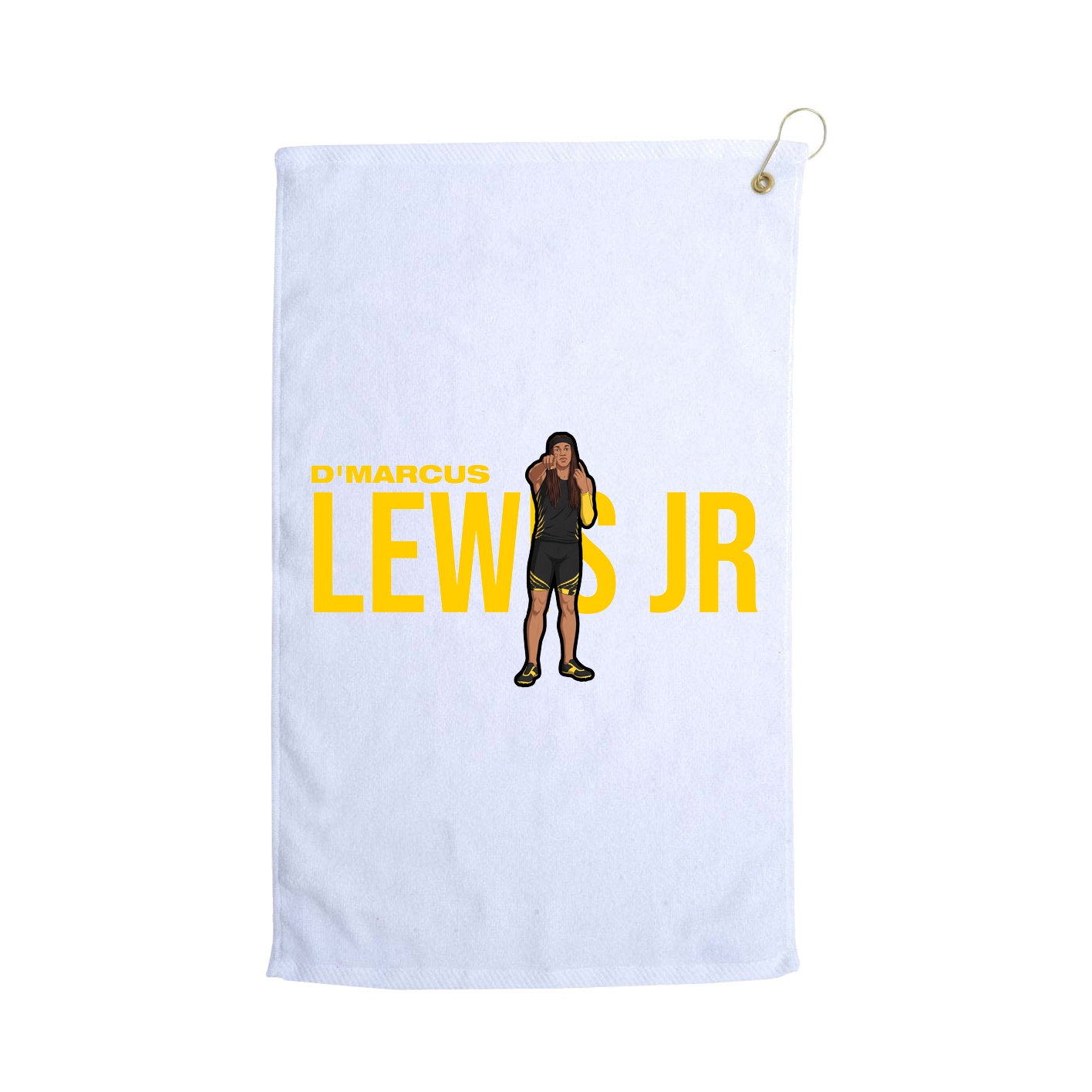 Golf Towel — Player Name in White